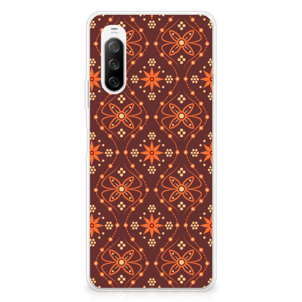 Sony Xperia 10 III TPU bumper Batik Brown B2C Telecom