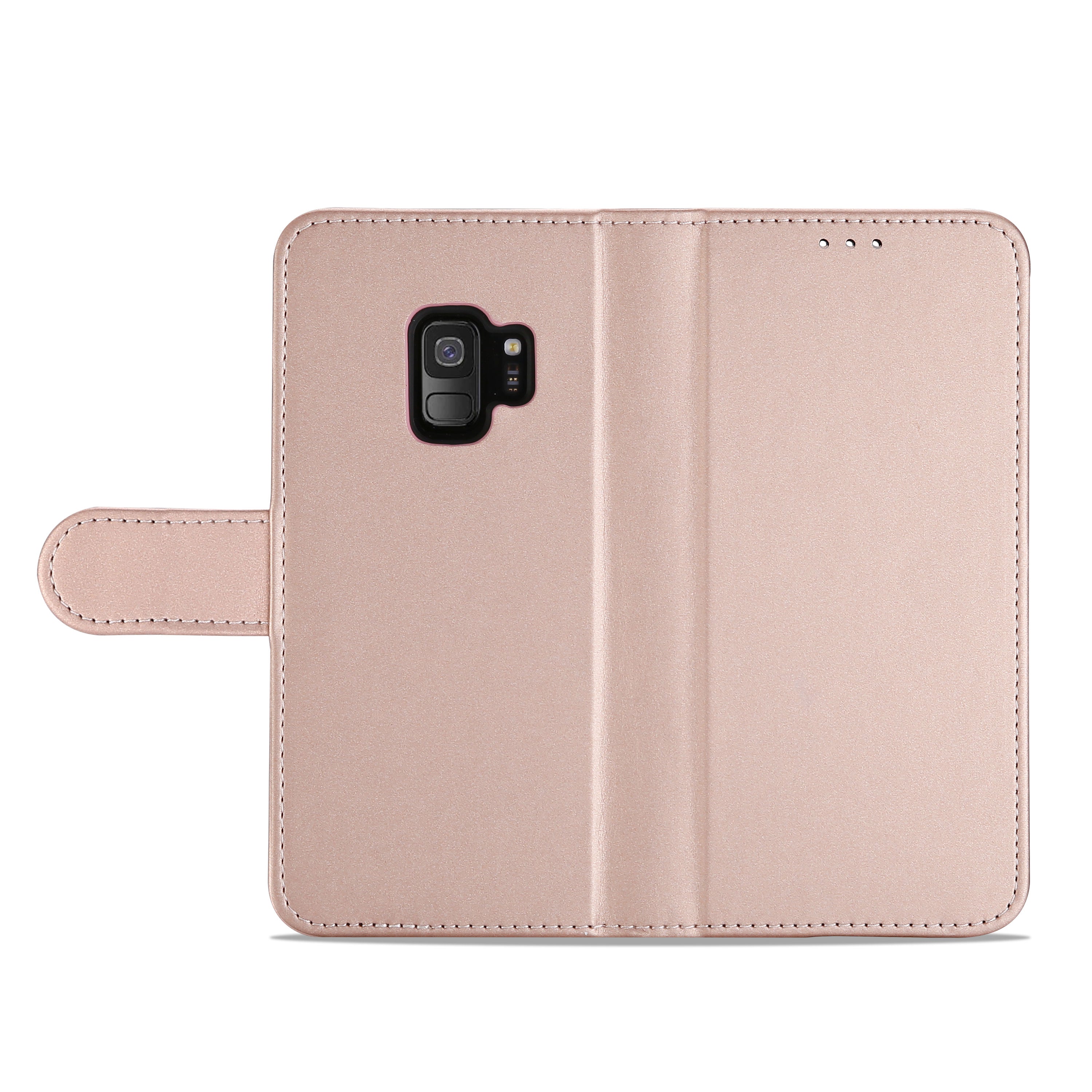 Samsung Galaxy S9 Hoesje Rose met Flexibele Houder