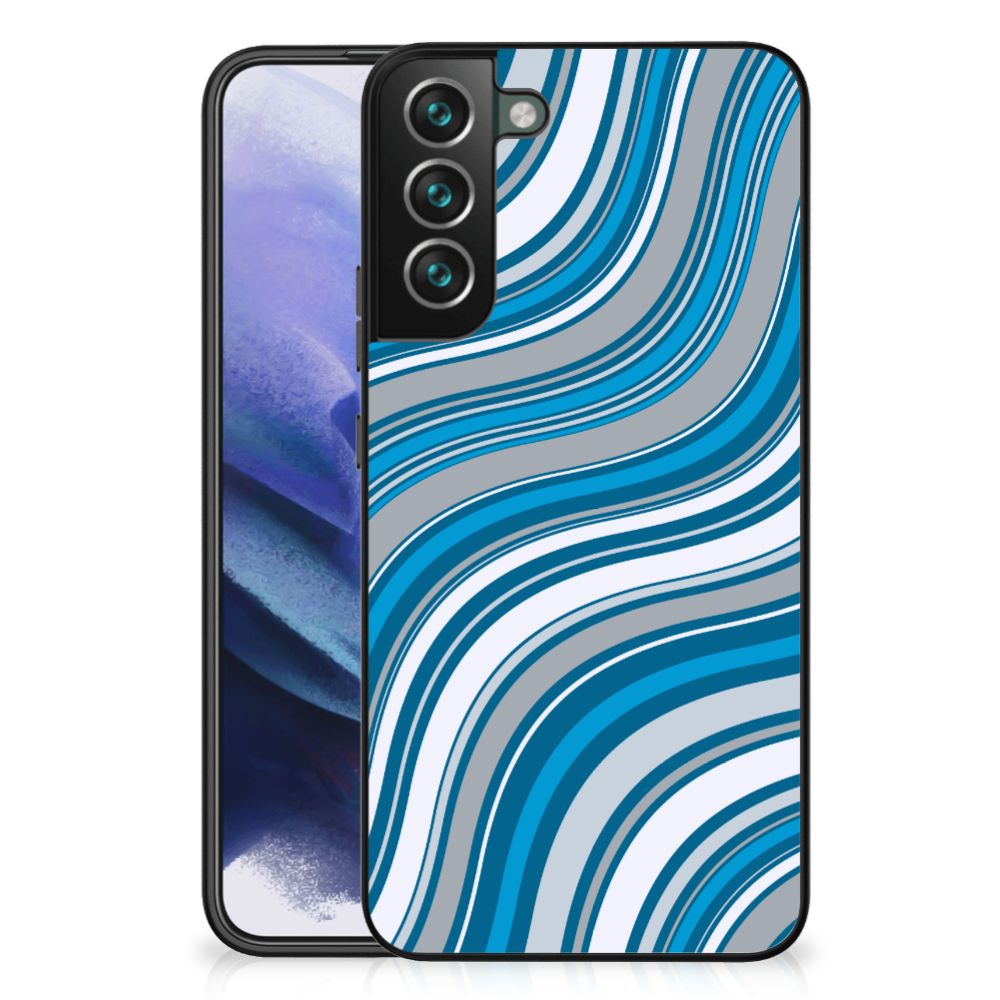 Samsung Galaxy S22 Plus Back Case Waves Blue