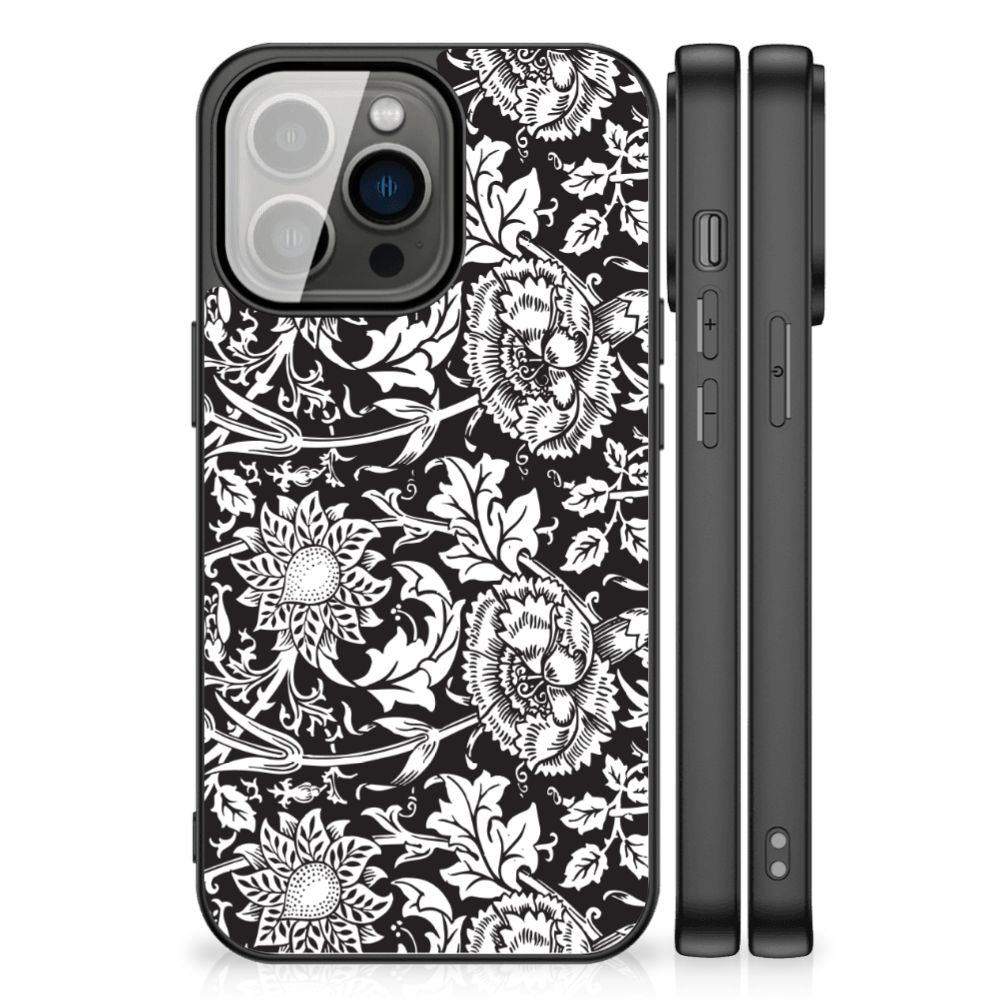 iPhone 13 Pro Bloemen Hoesje Black Flowers B2C Telecom
