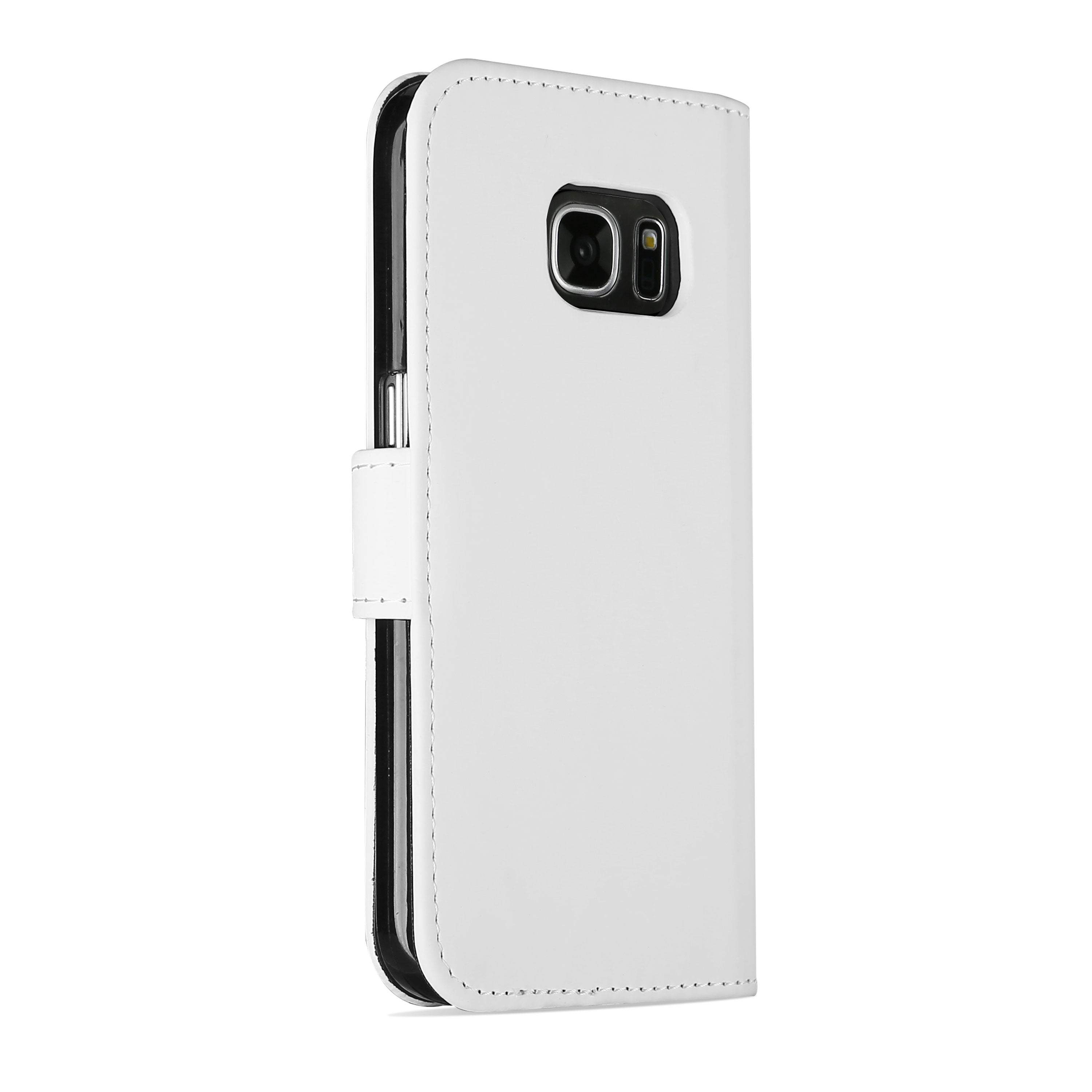 Samsung Galaxy S7 Hoesje Wit met Opbergvakjes, SM-G930