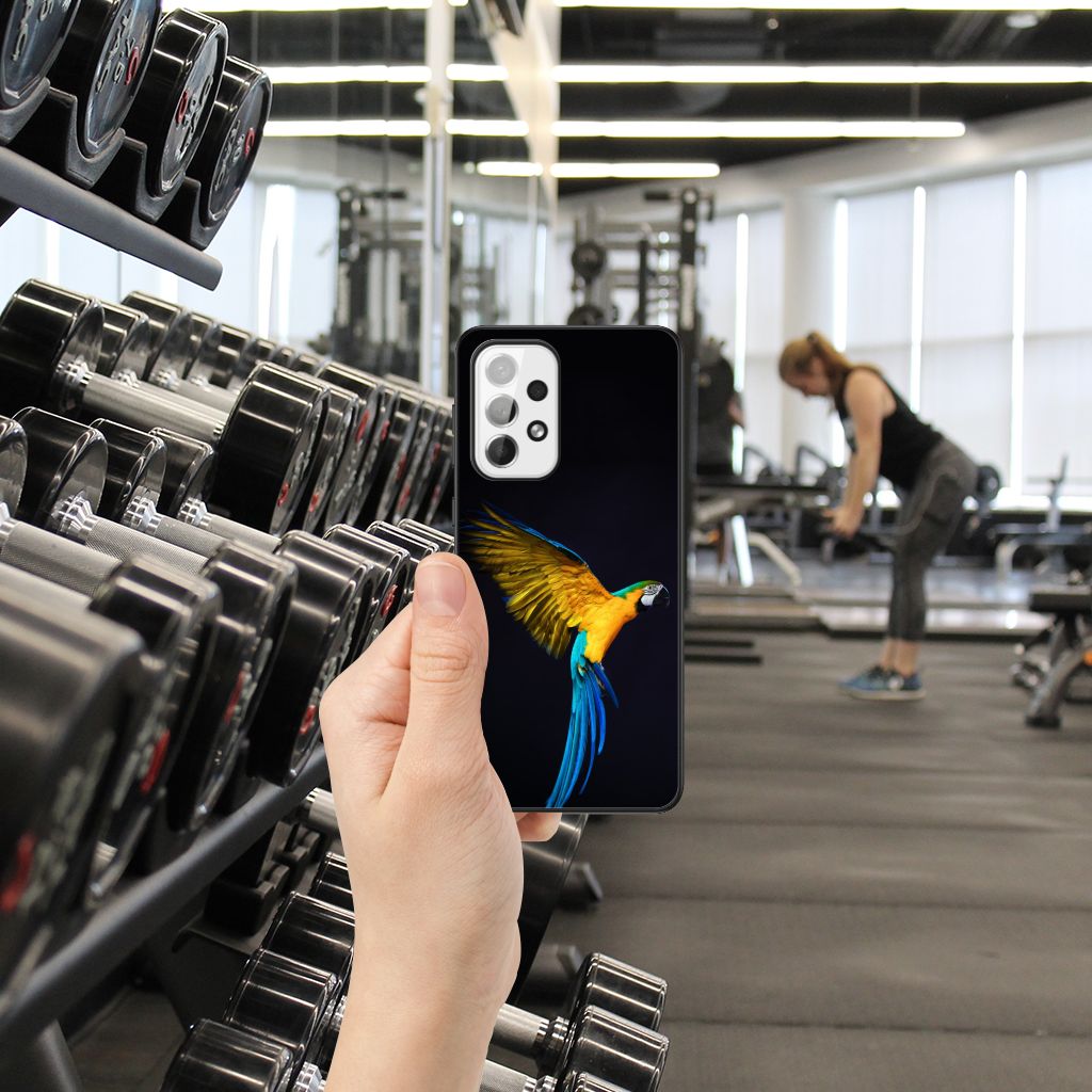 Samsung Galaxy A73 Dierenprint Telefoonhoesje Papegaai B2C Telecom
