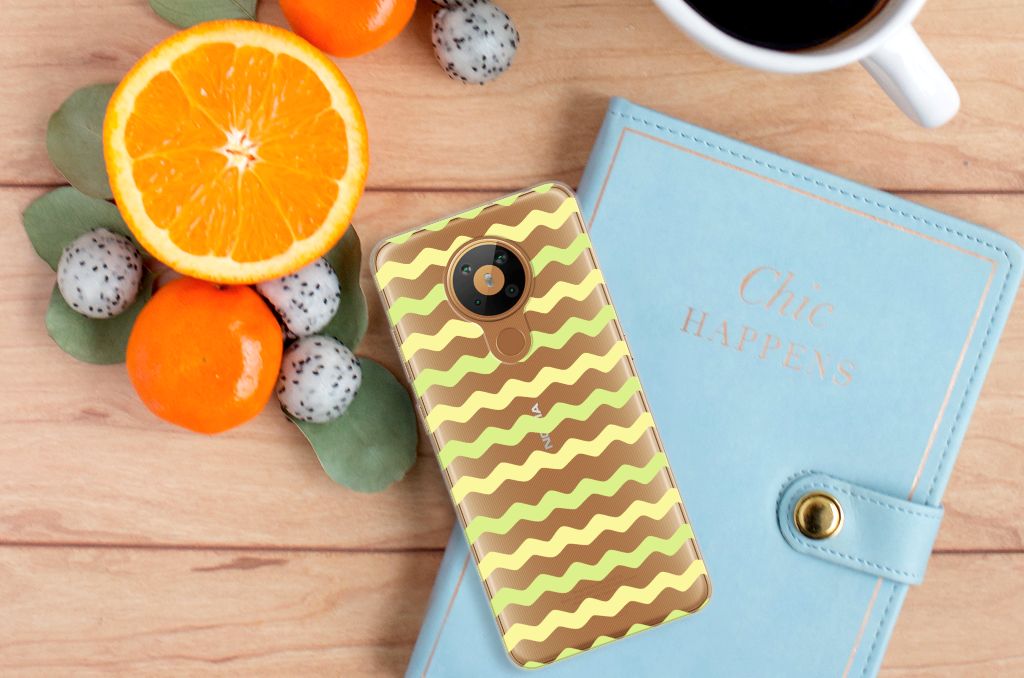 Nokia 5.3 TPU bumper Waves Yellow B2C Telecom