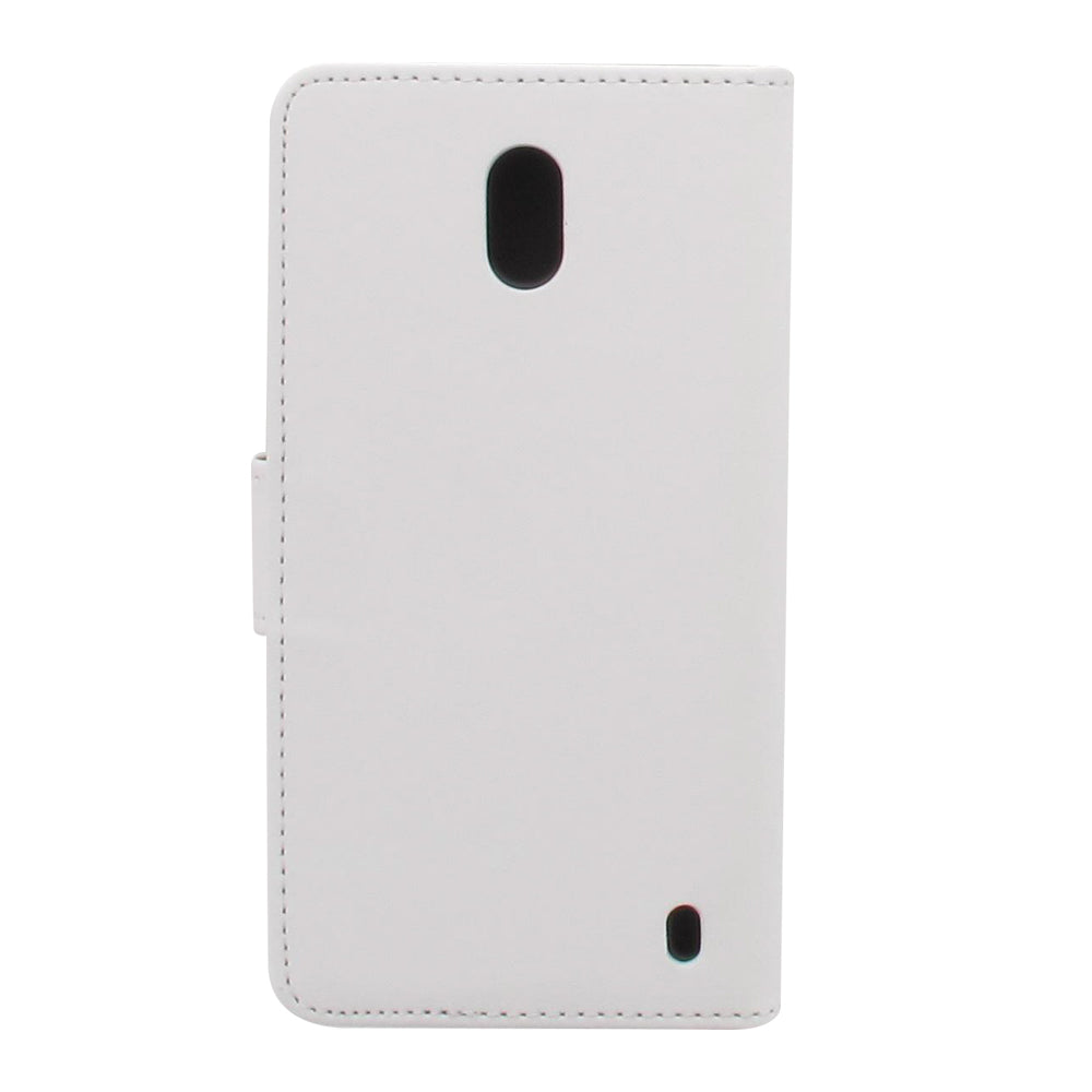 Nokia 2 Telefoonhoesje Wit met Opbergvakjes