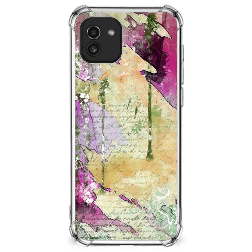 Back Cover Samsung Galaxy A03 Letter Painting B2C Telecom