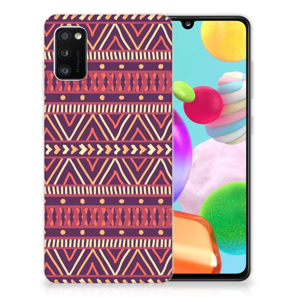 Samsung Galaxy A41 TPU bumper Aztec Paars