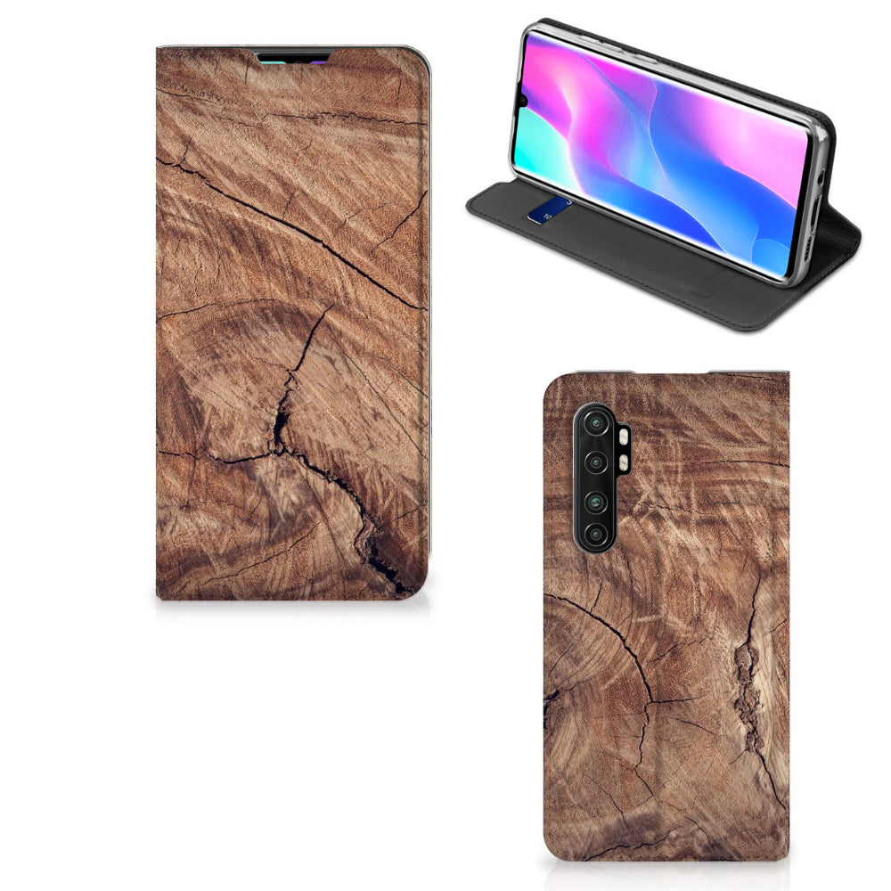 Xiaomi Mi Note 10 Lite Book Wallet Case Tree Trunk