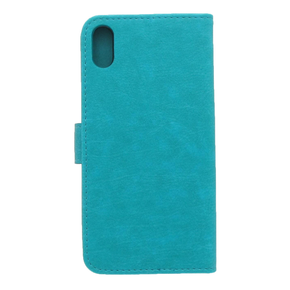 Apple iPhone Xs Max Hoesje Blauw met Pasjeshouder