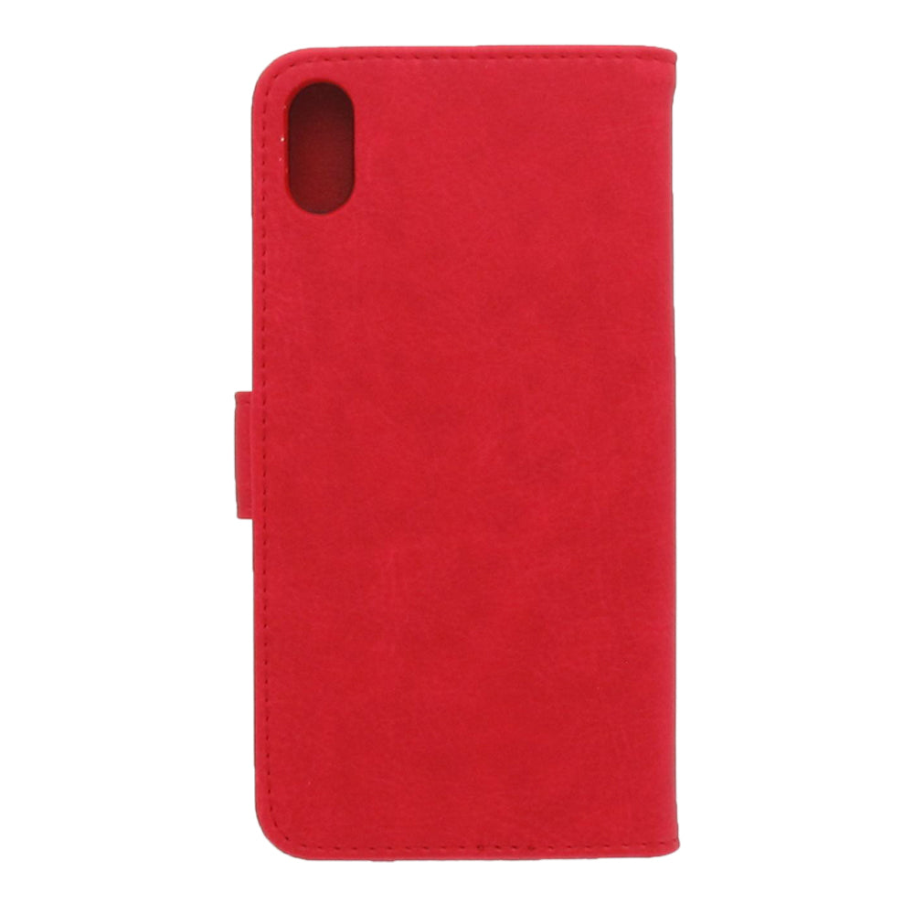 Apple iPhone Xs Max Hoesje Rood met Pasjeshouder