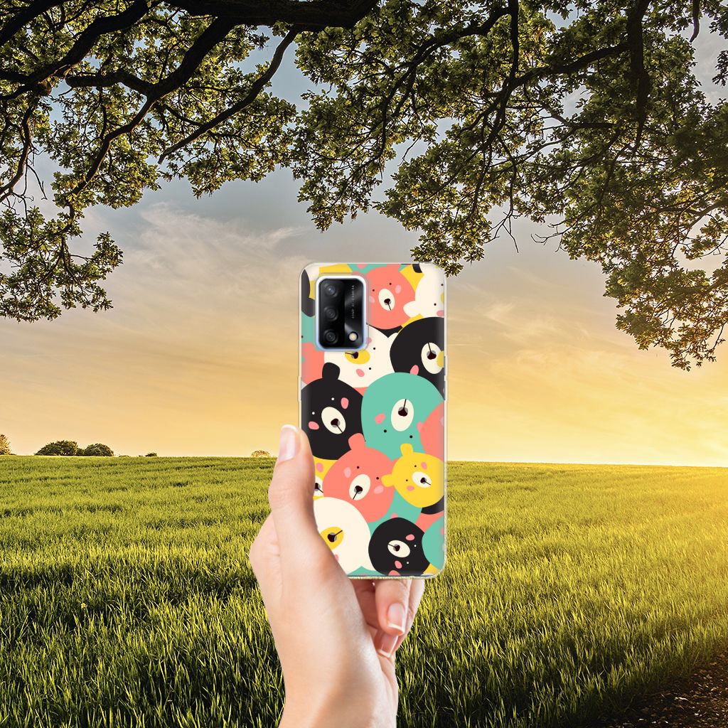 OPPO A74 4G Telefoonhoesje met Naam Bears B2C Telecom