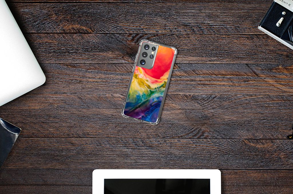 Back Cover Samsung Galaxy S21 Ultra Watercolor Dark B2C Telecom