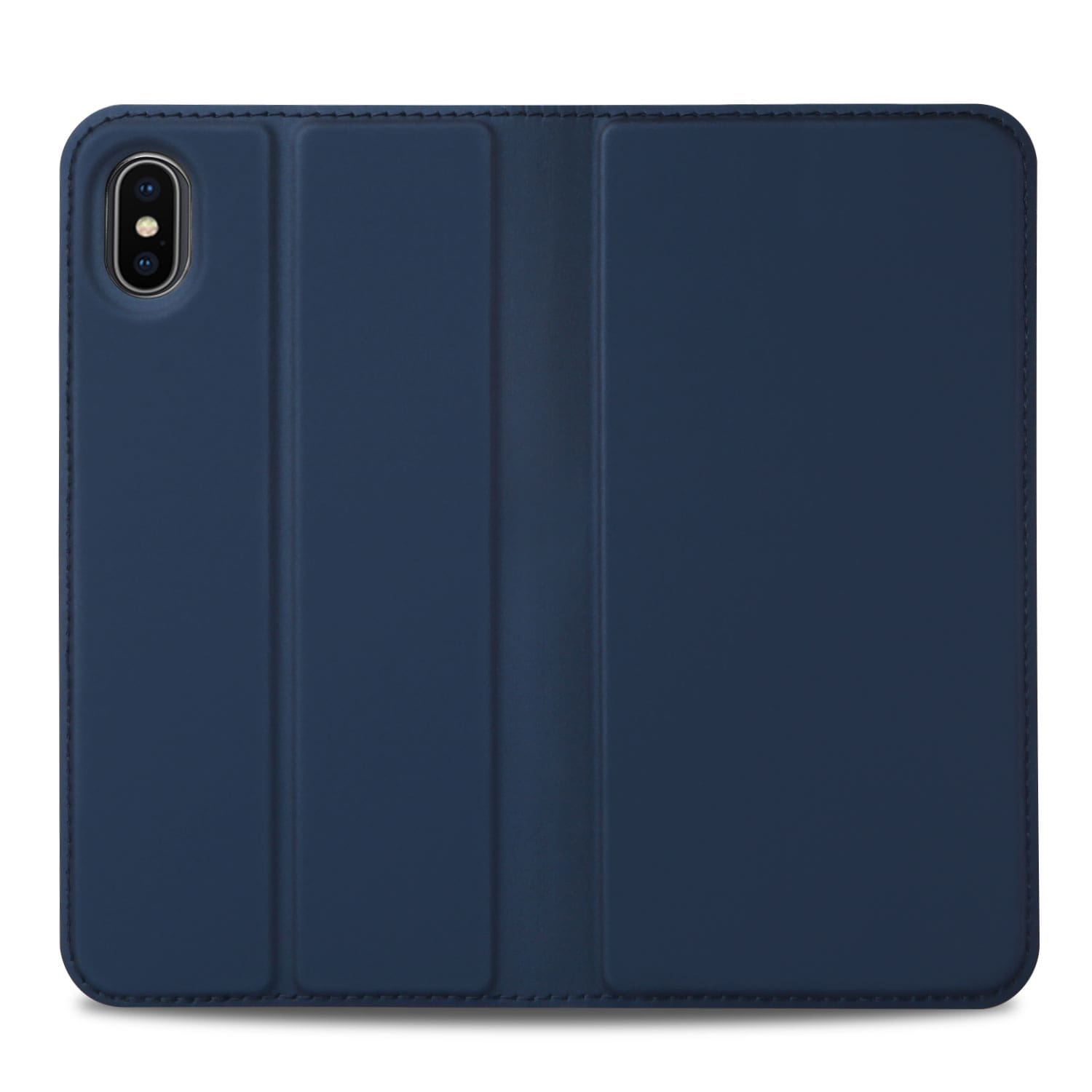 Apple iPhone X | Xs Hoesje Blauw met Pashouder