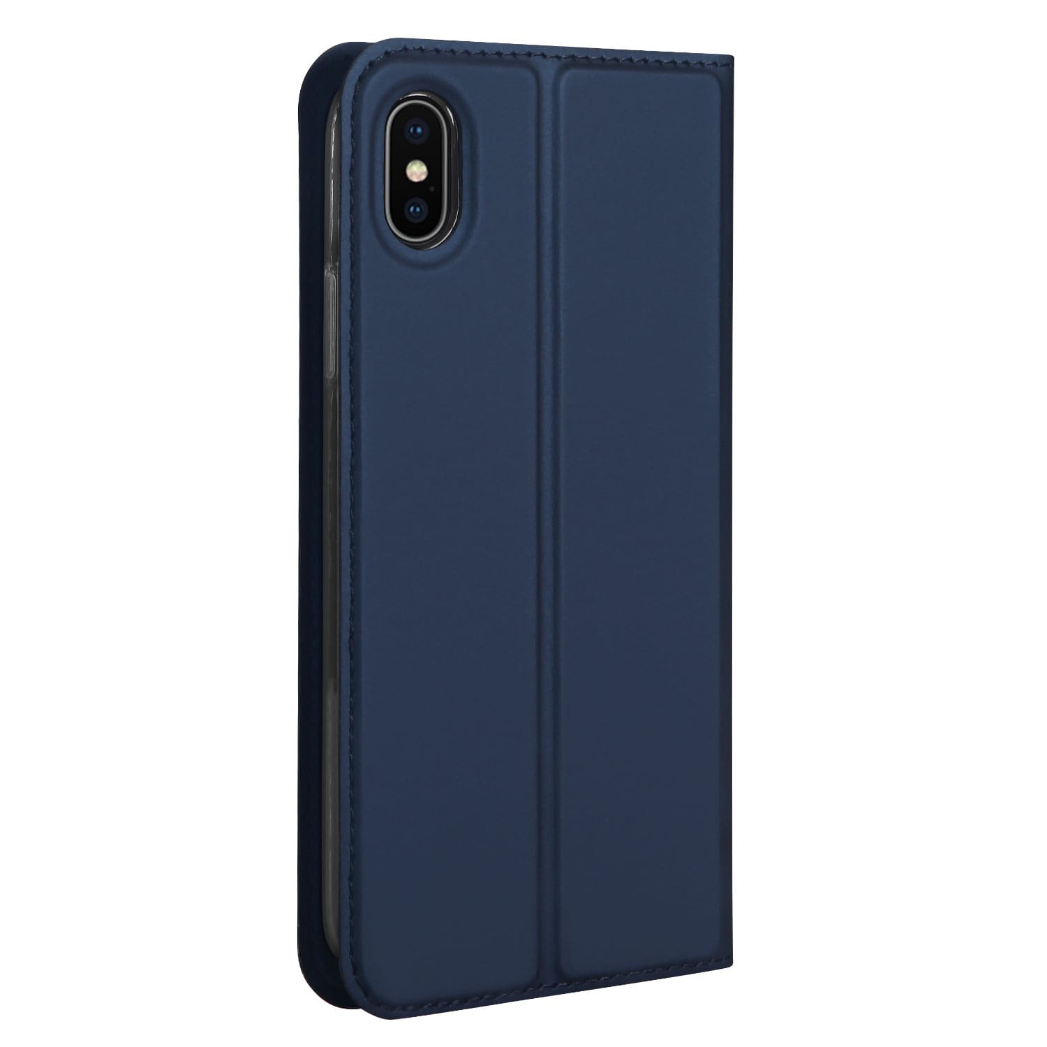 Apple iPhone X | Xs Hoesje Blauw met Pashouder