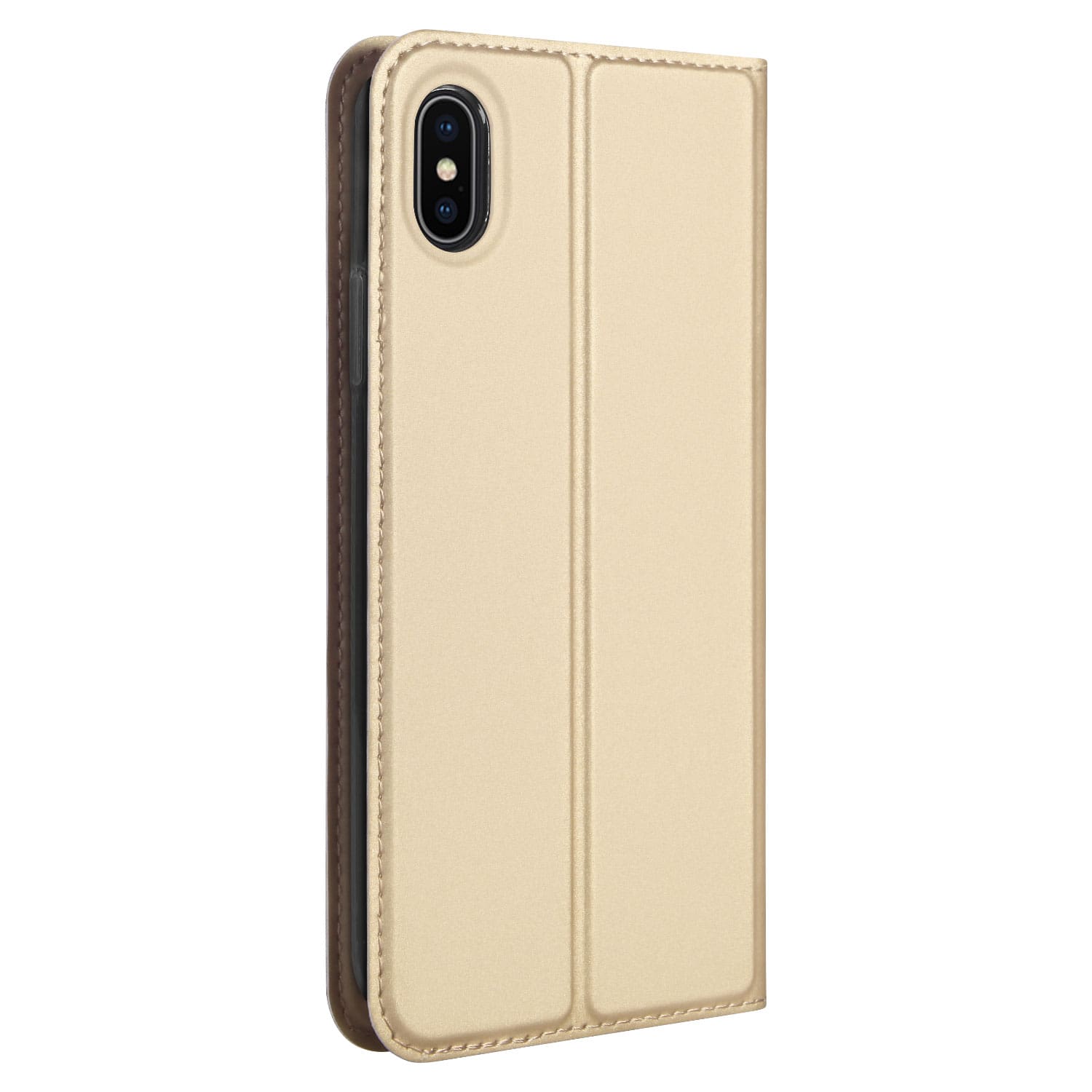 Apple iPhone X | Xs Hoesje Goud met Pashouder