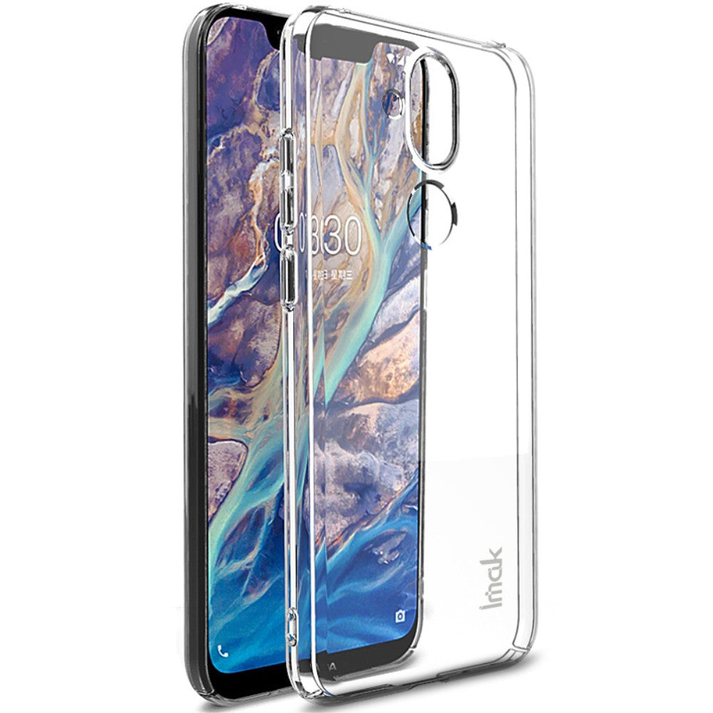 Nokia 8.1 Hardcase Hoesje Transparant + Screen Protector