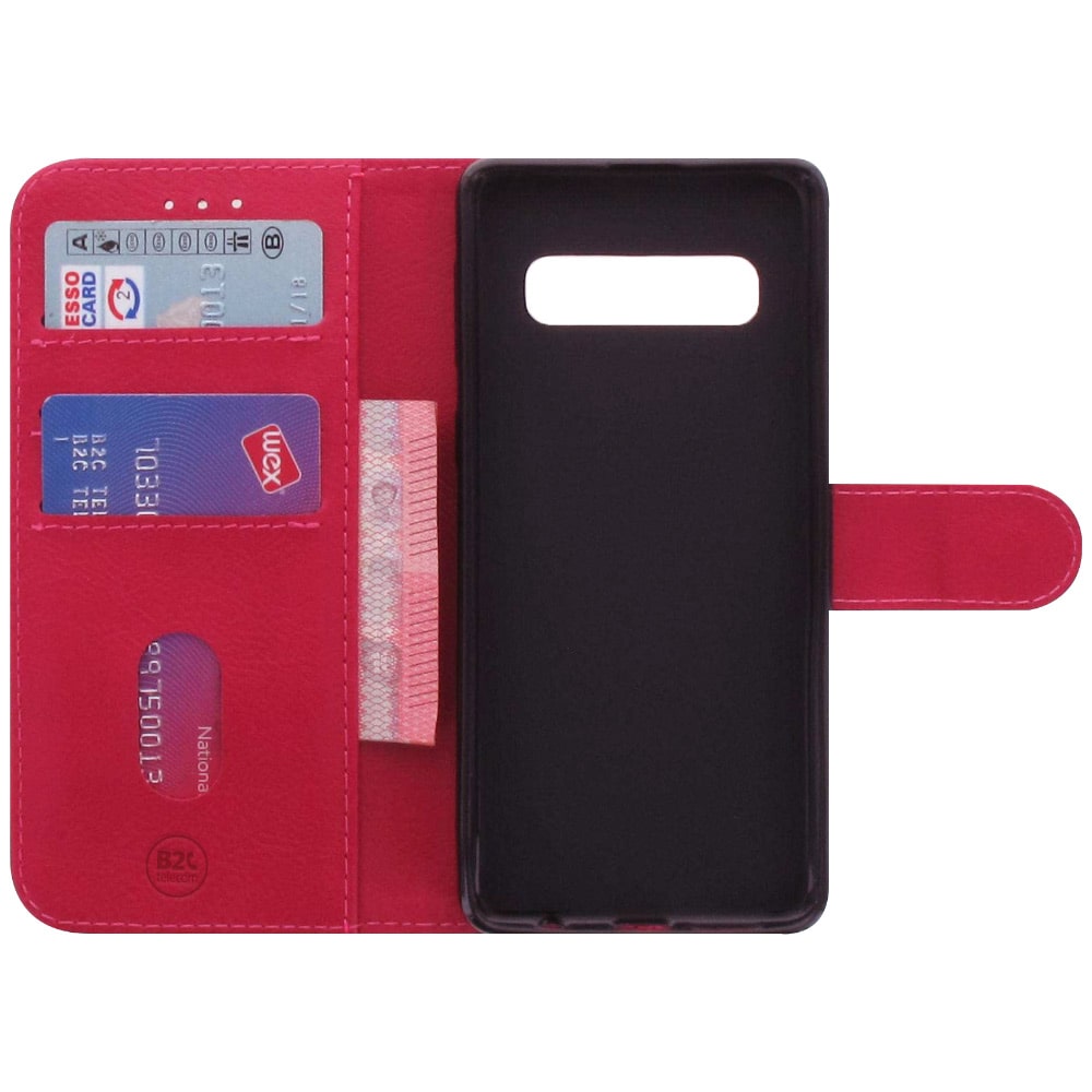 Samsung Galaxy S10 Hoesje Roze met Pasjeshouder