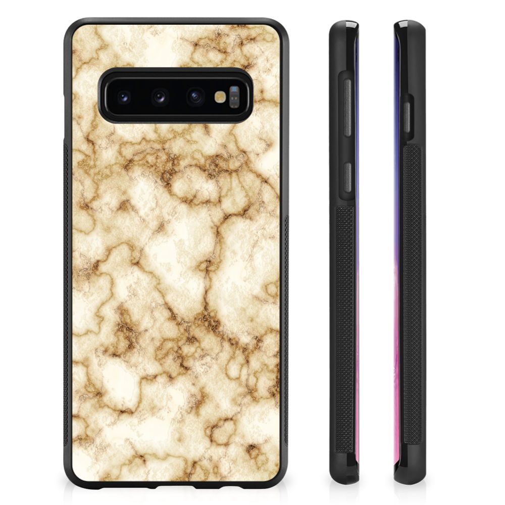 Samsung Galaxy S10+ Gripcase Marmer Goud