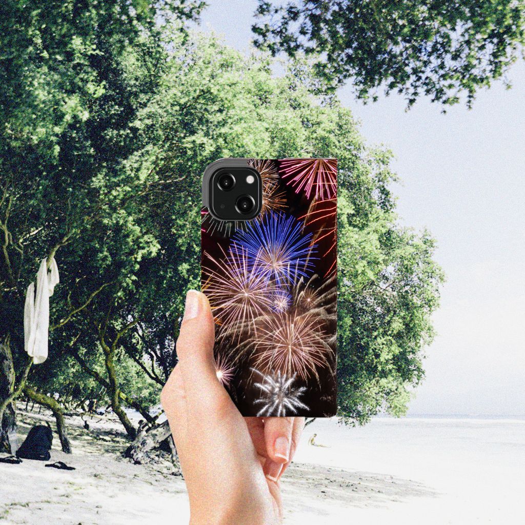 iPhone 13 Hippe Standcase Vuurwerk