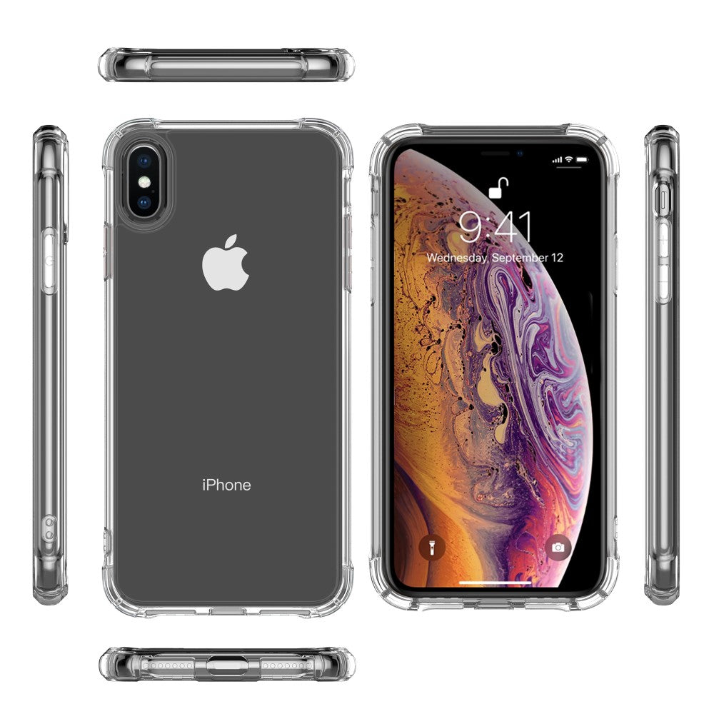 iPhone Xs TPU Siliconen Hoesje Anti-shock Transparant