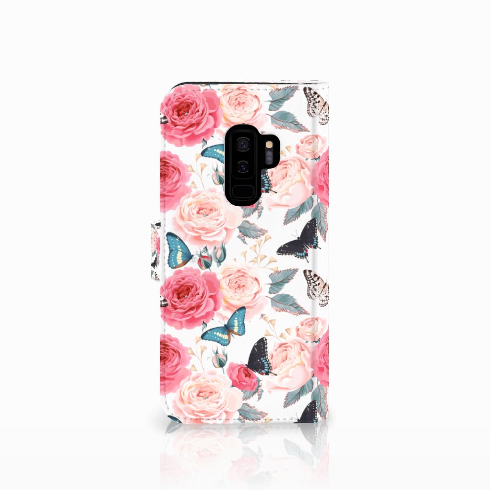 Samsung Galaxy S9 Plus Hoesje Butterfly Roses