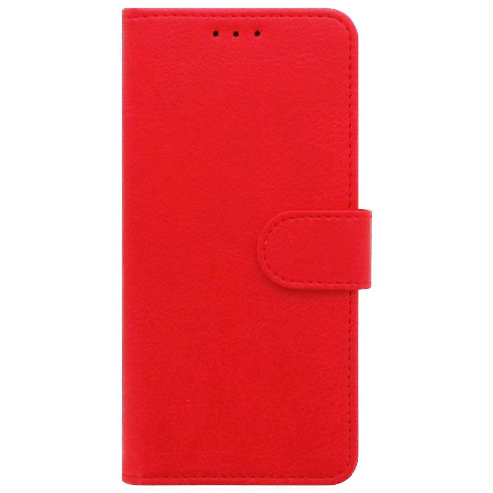 Huawei P30 Standcase Hoesje Rood met Pasjeshouder