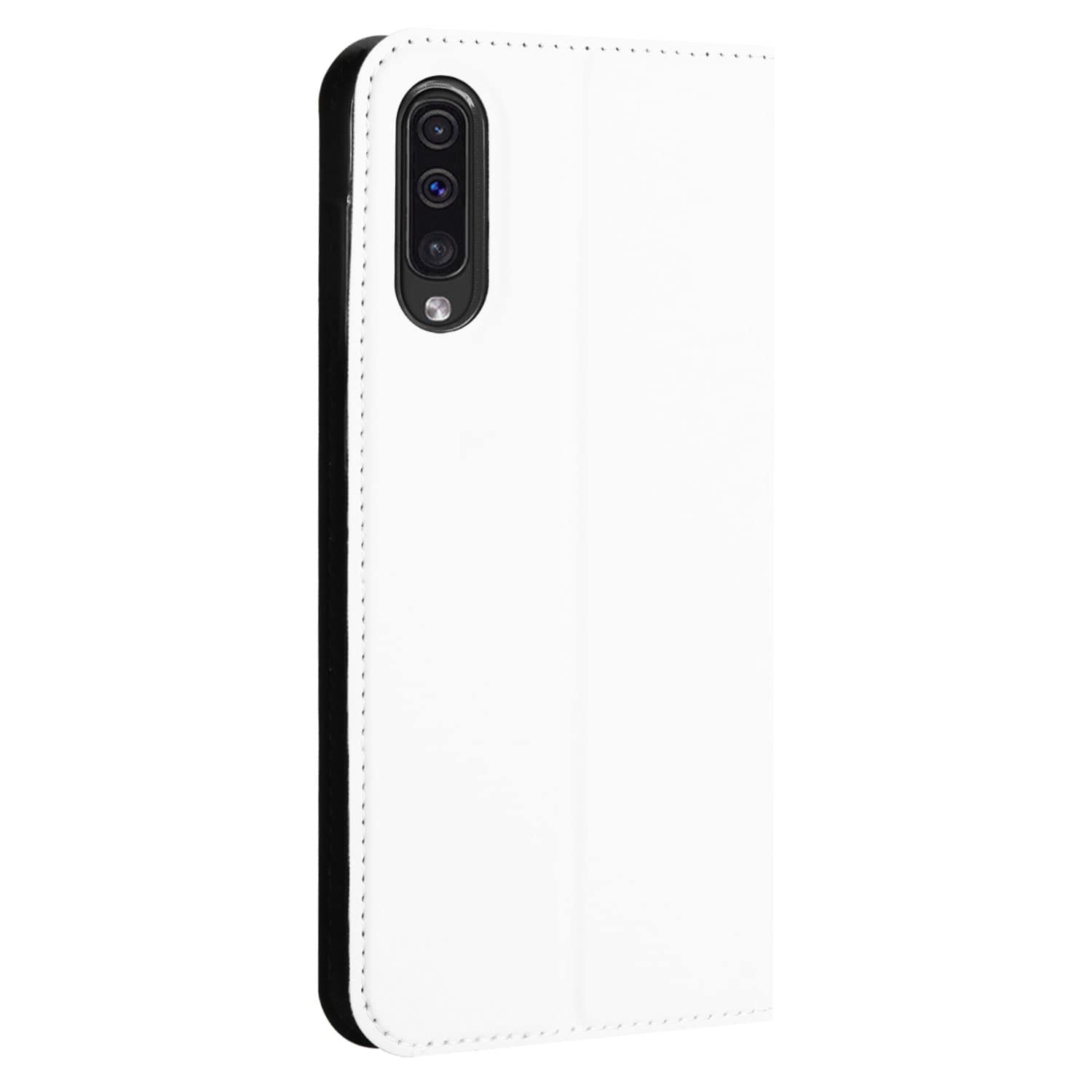 Samsung Galaxy A50 Standcase Hoesje Wit met Pashouder
