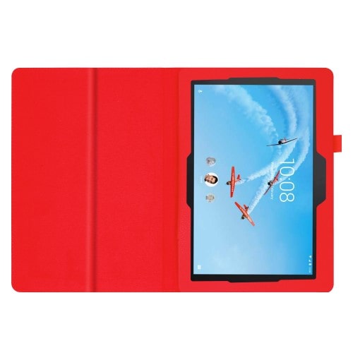 Lenovo Tab E10 Tablethoesje Rood met Standaard