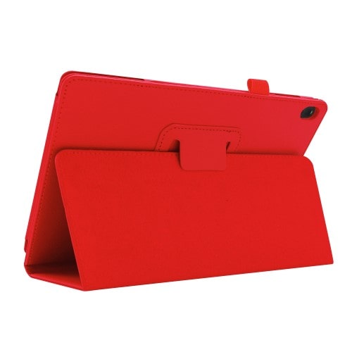Lenovo Tab E10 Tablethoesje Rood met Standaard