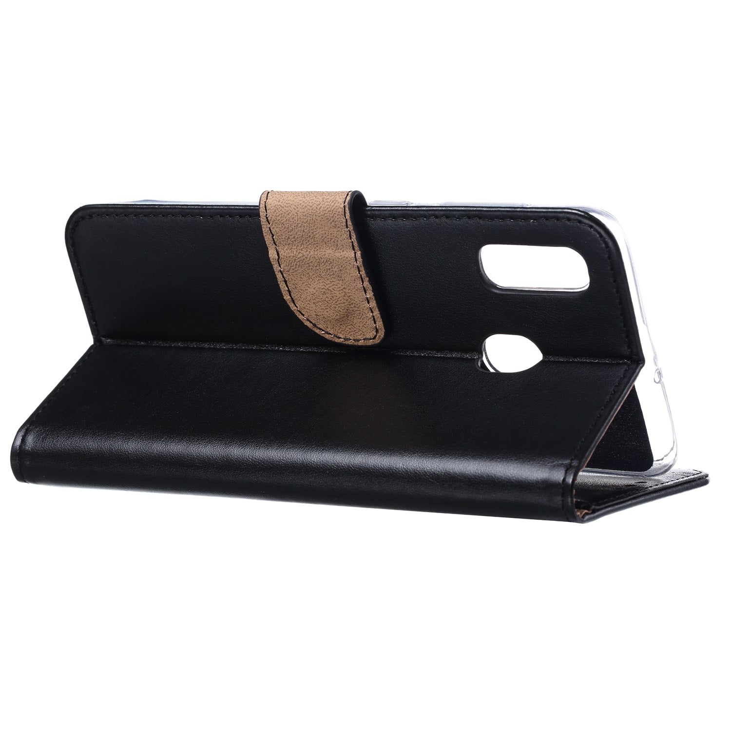 Samsung Galaxy A30 Hoesje Zwart met Pasjeshouder