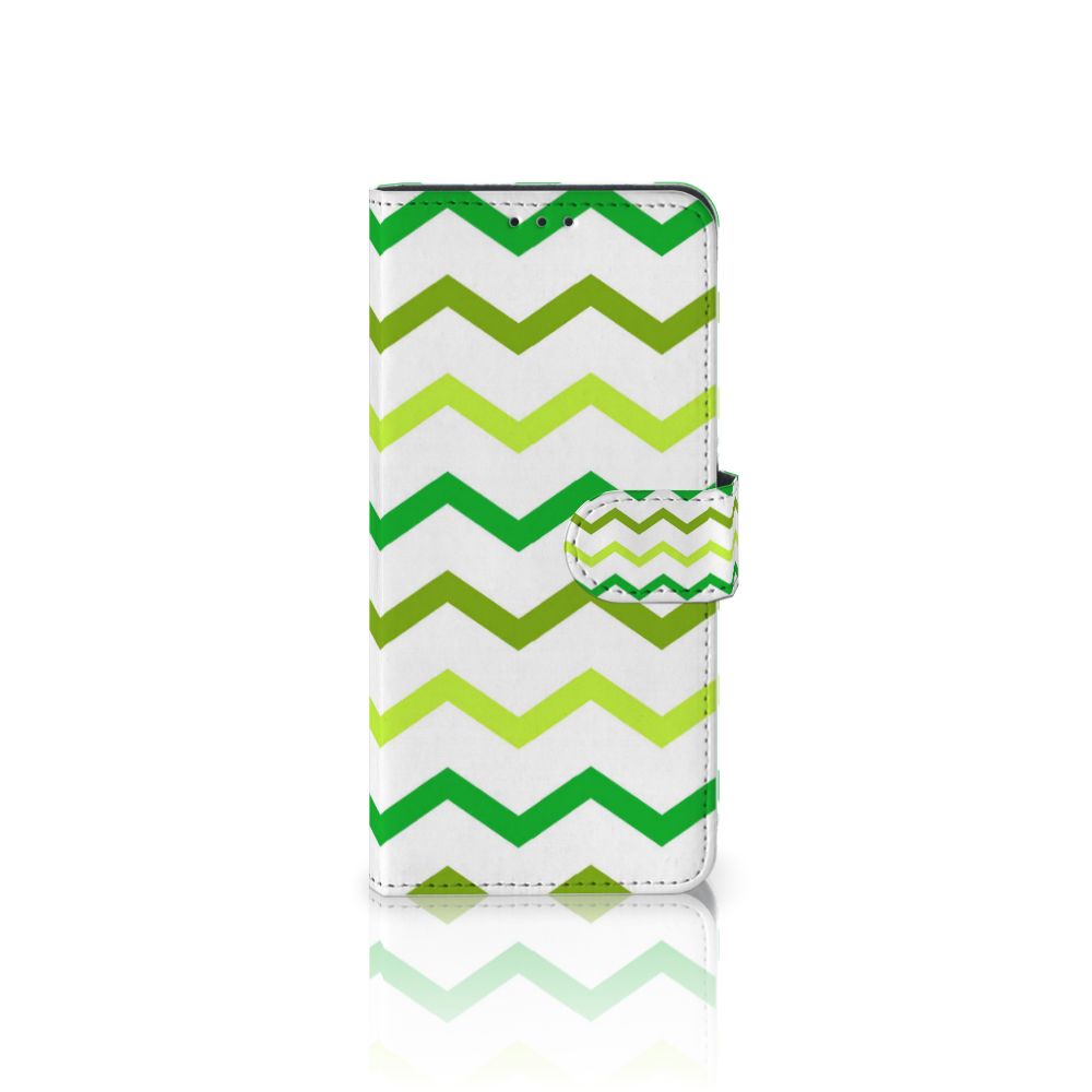 Huawei P40 Pro Telefoon Hoesje Zigzag Groen