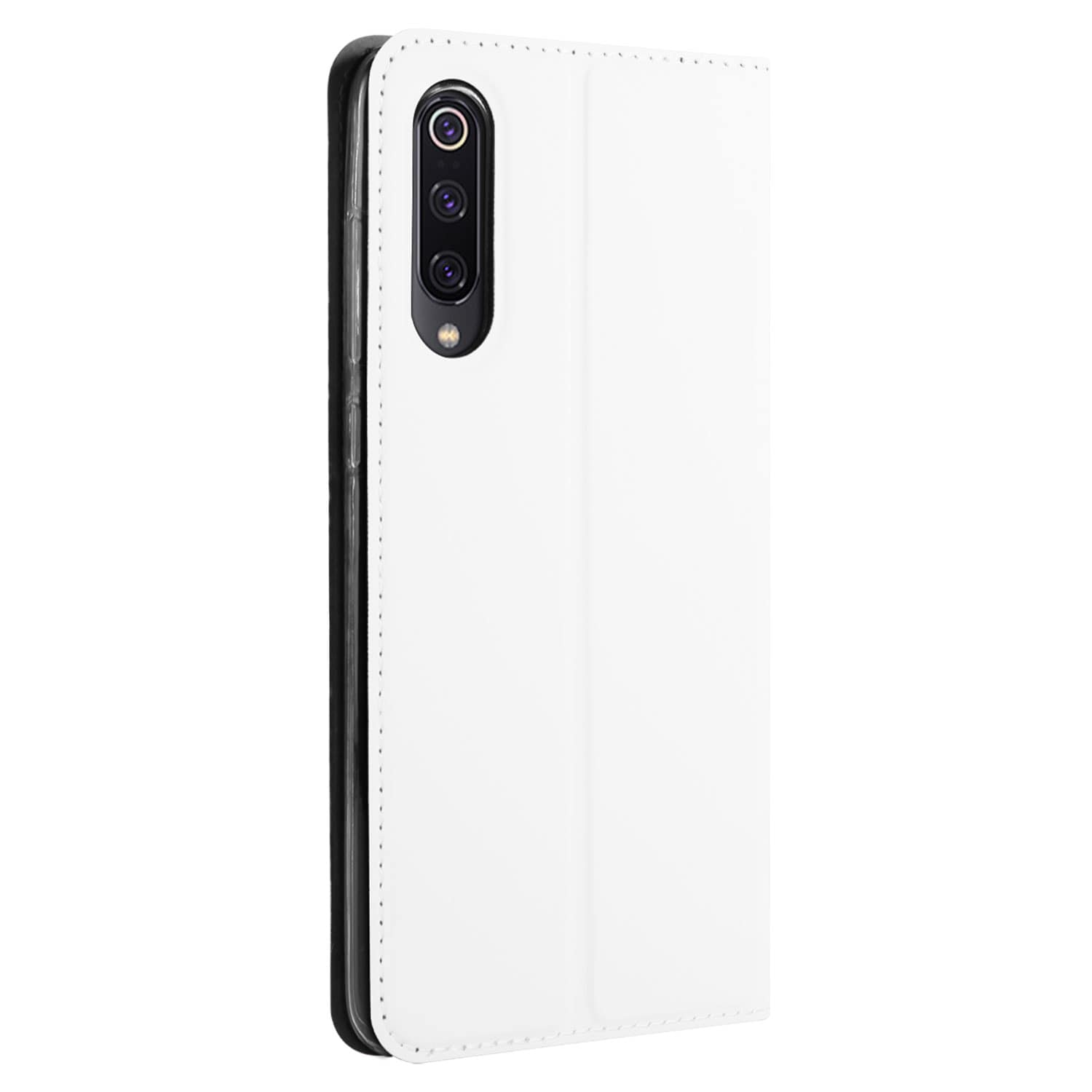 Xiaomi Mi 9 Hoesje Wit met Pashouder