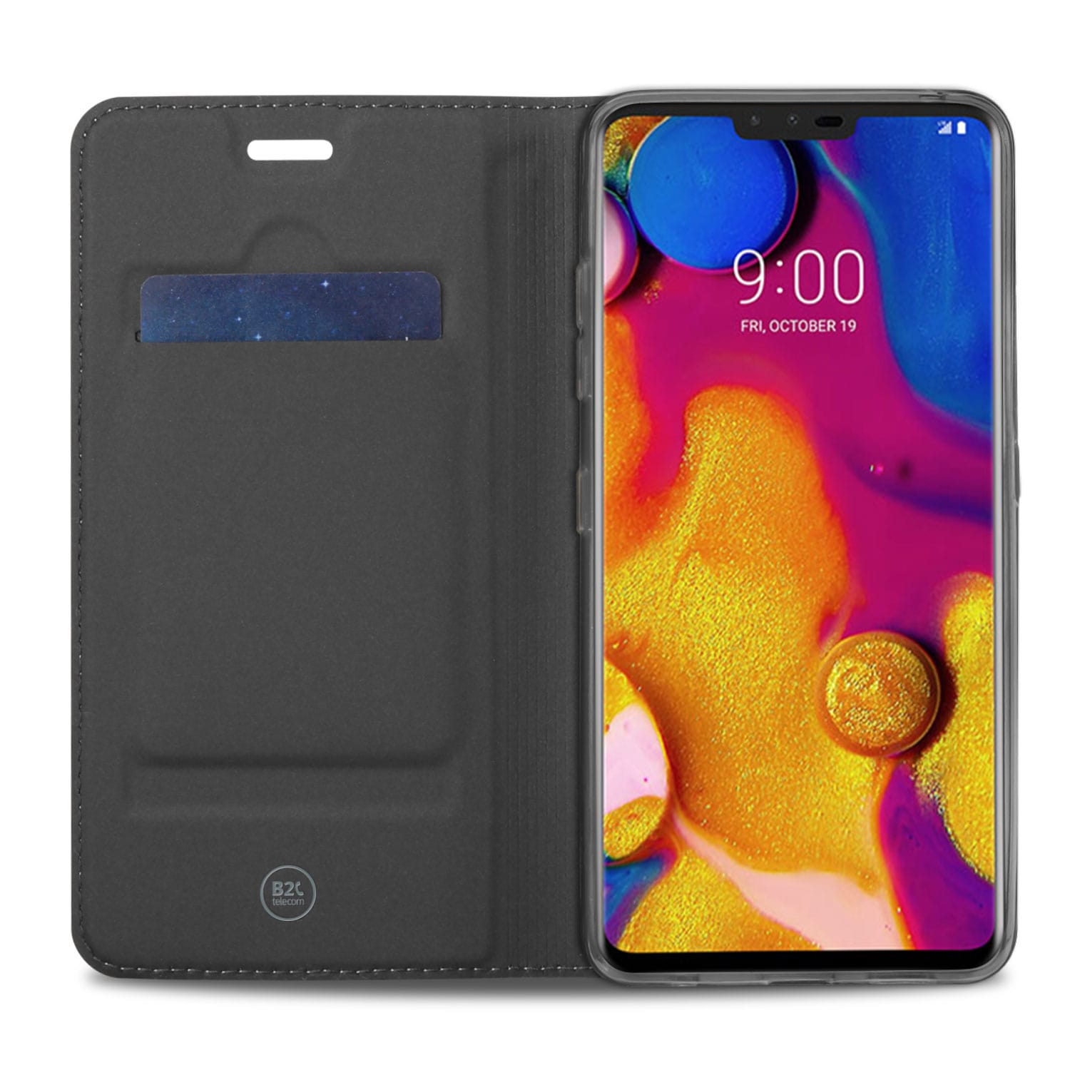 LG V40 Thinq Hoesje Wit met Pashouder