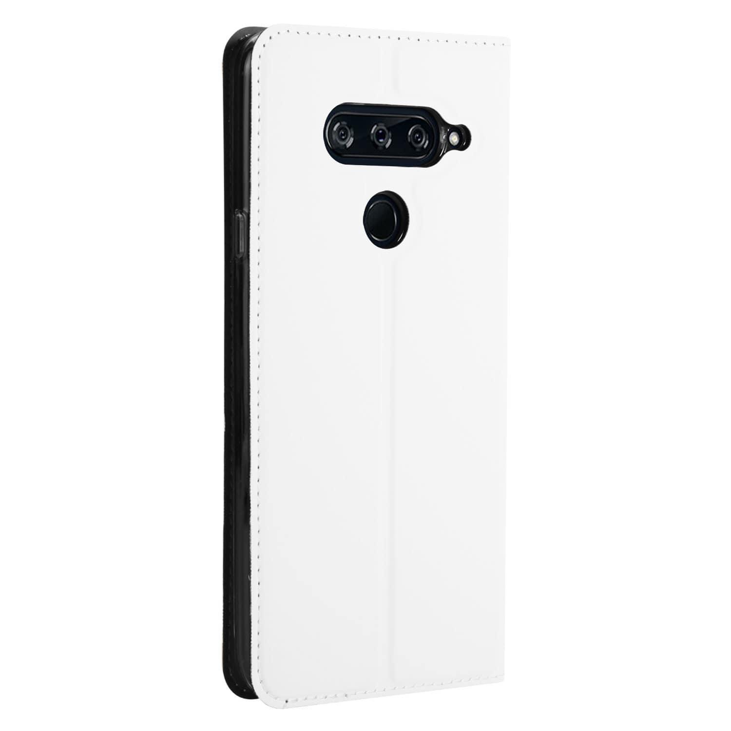 LG V40 Thinq Hoesje Wit met Pashouder