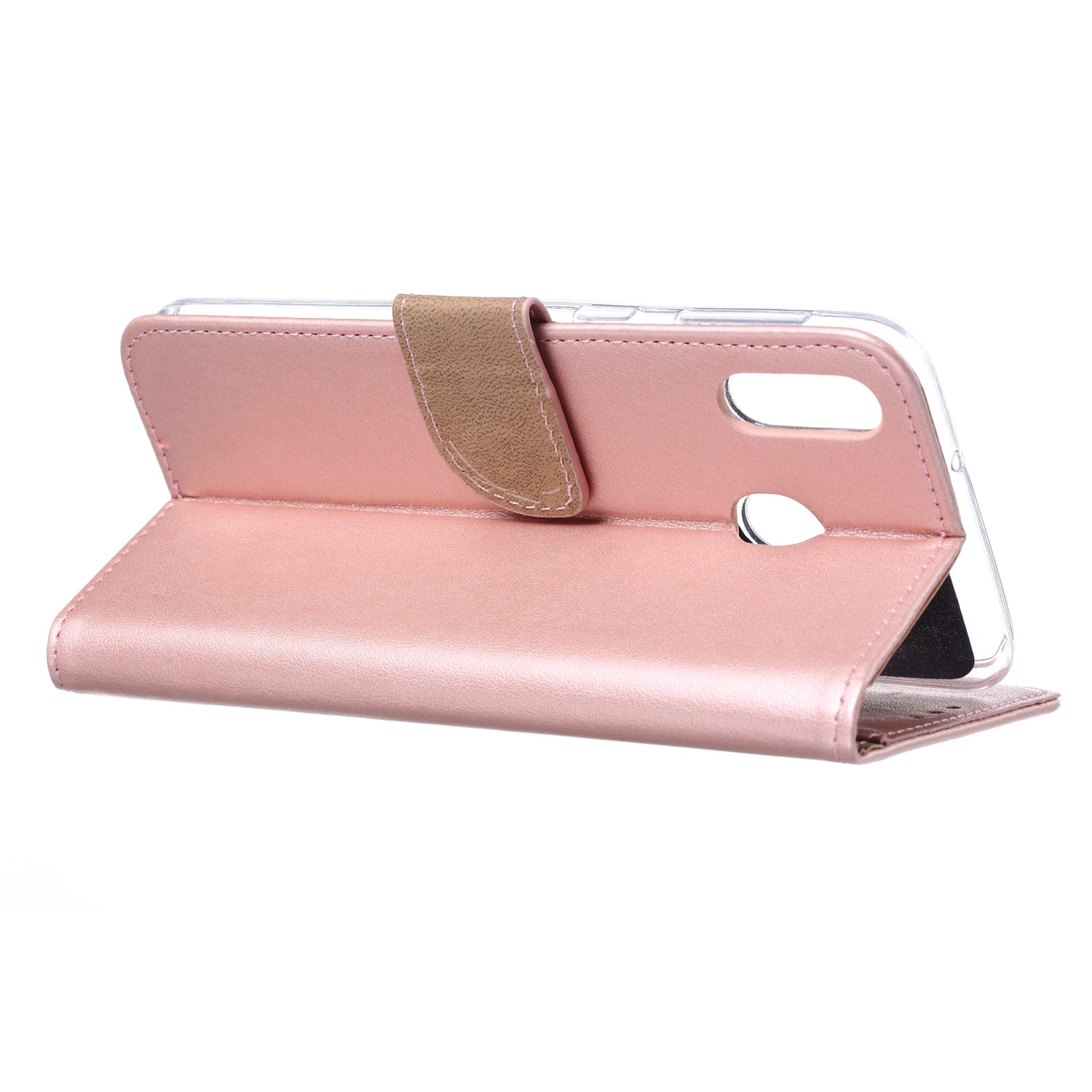 Samsung Galaxy M20 Hoesje Rose met Pasjeshouder