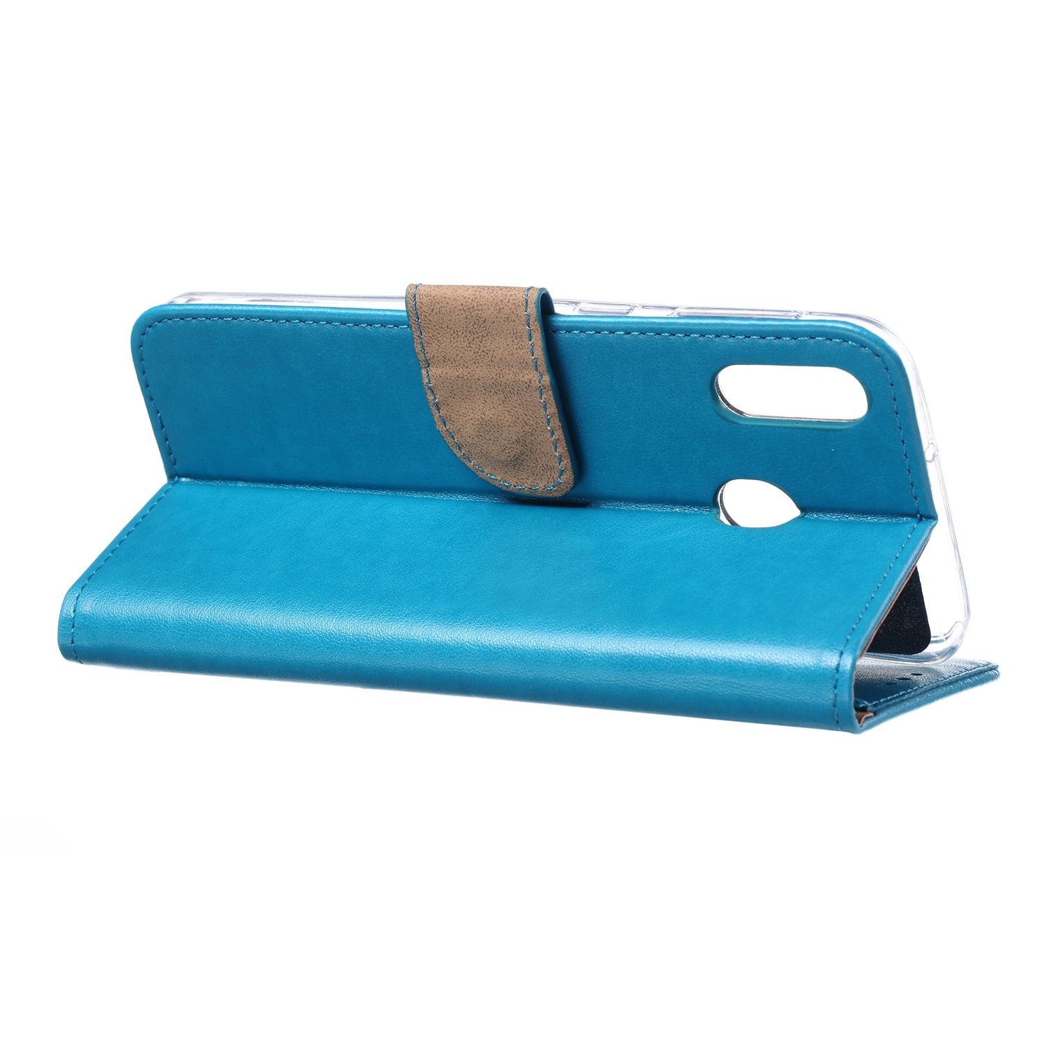 Samsung Galaxy M20 Hoesje Turquoise met Pasjeshouder