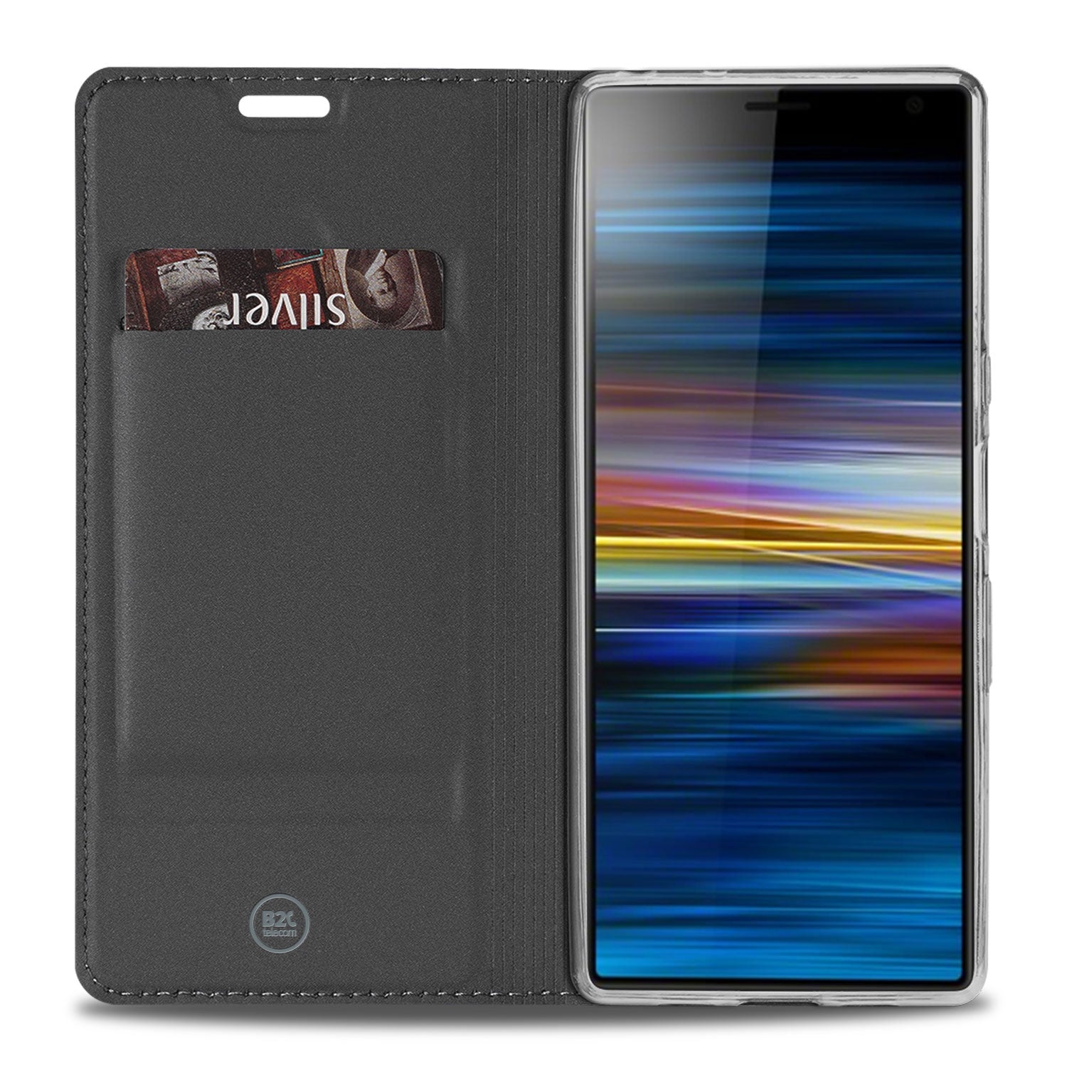 Sony Xperia 10 Hoesje Wit met Pashouder