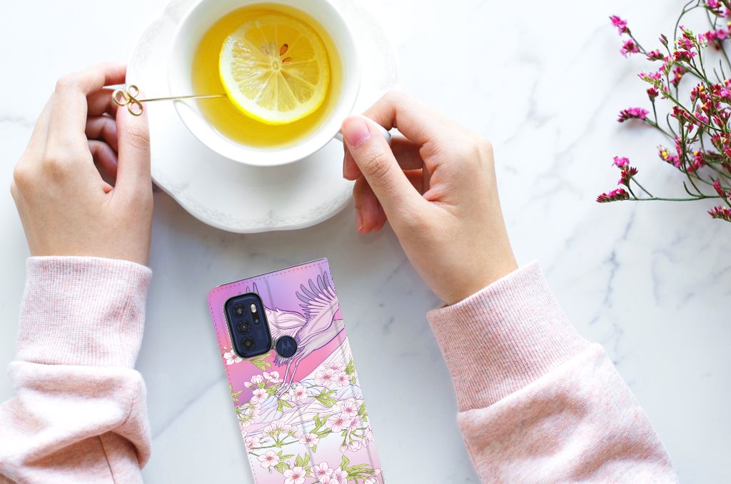 Motorola Moto G60s Hoesje maken Bird Flying - B2C Telecom