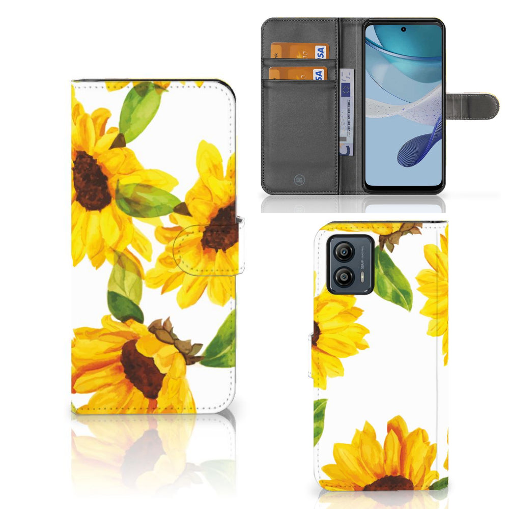 Hoesje voor Motorola Moto G53 Zonnebloemen