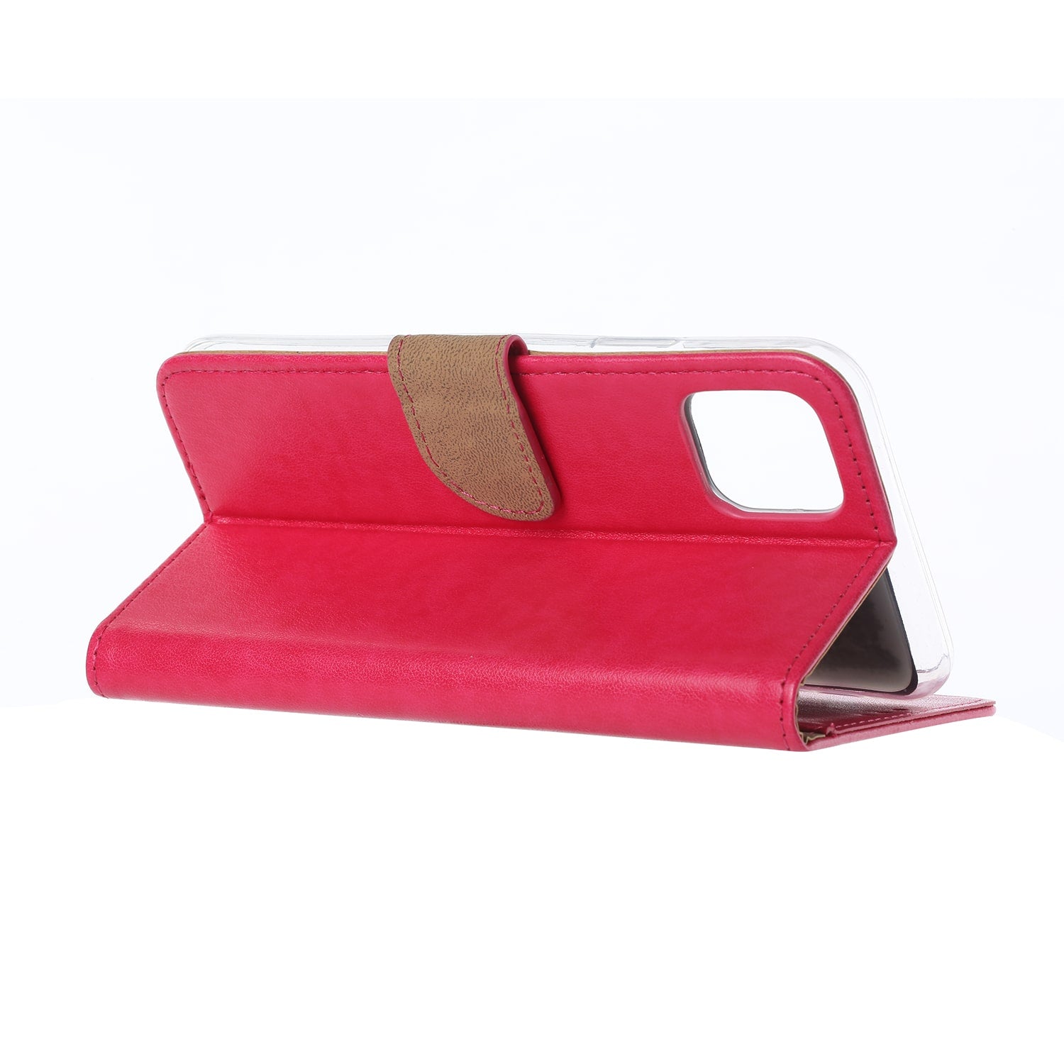 Apple iPhone 11 Pro Max Hoesje Roze met Pasjeshouder