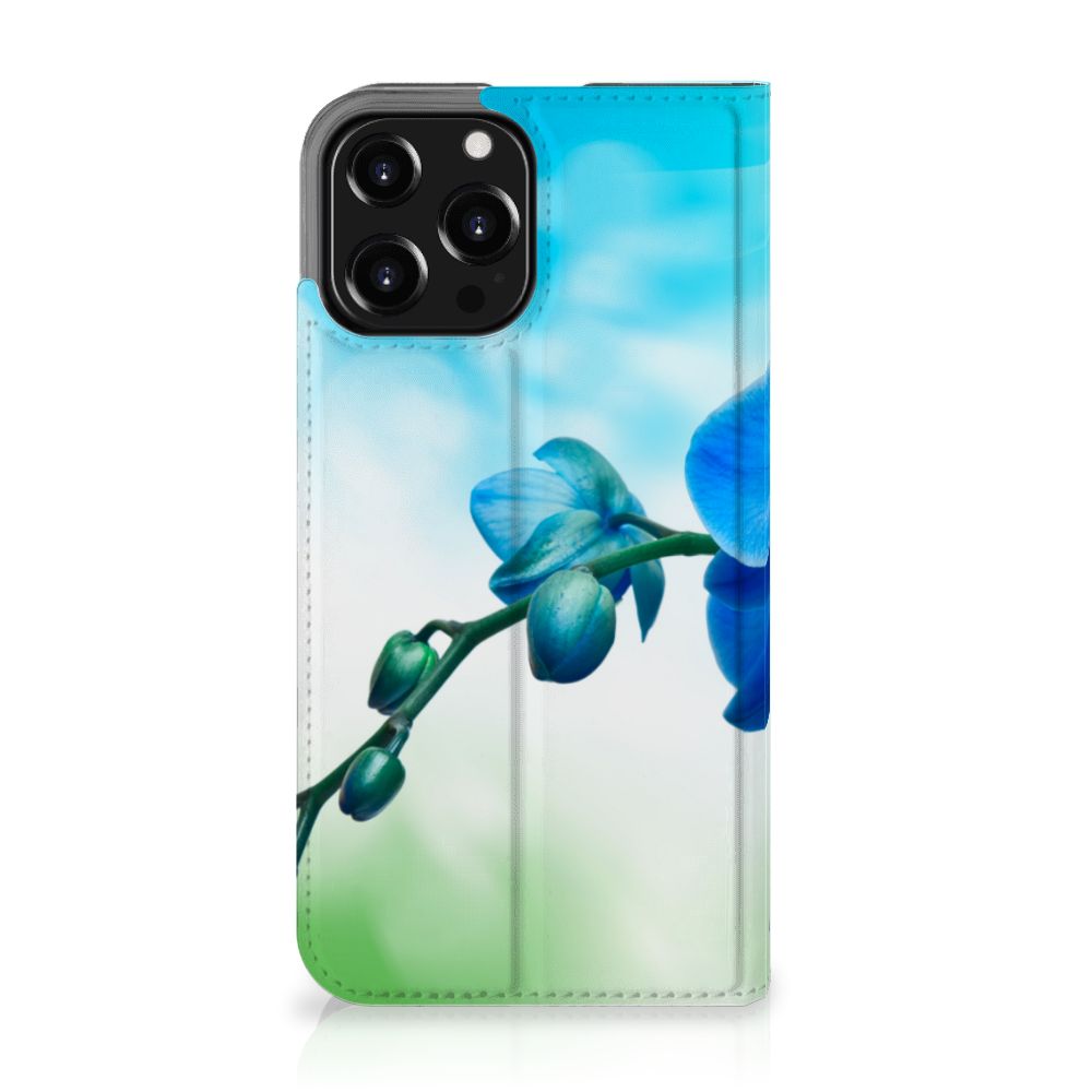 iPhone 13 Pro Max Smart Cover Orchidee Blauw - Cadeau voor je Moeder - B2C Telecom