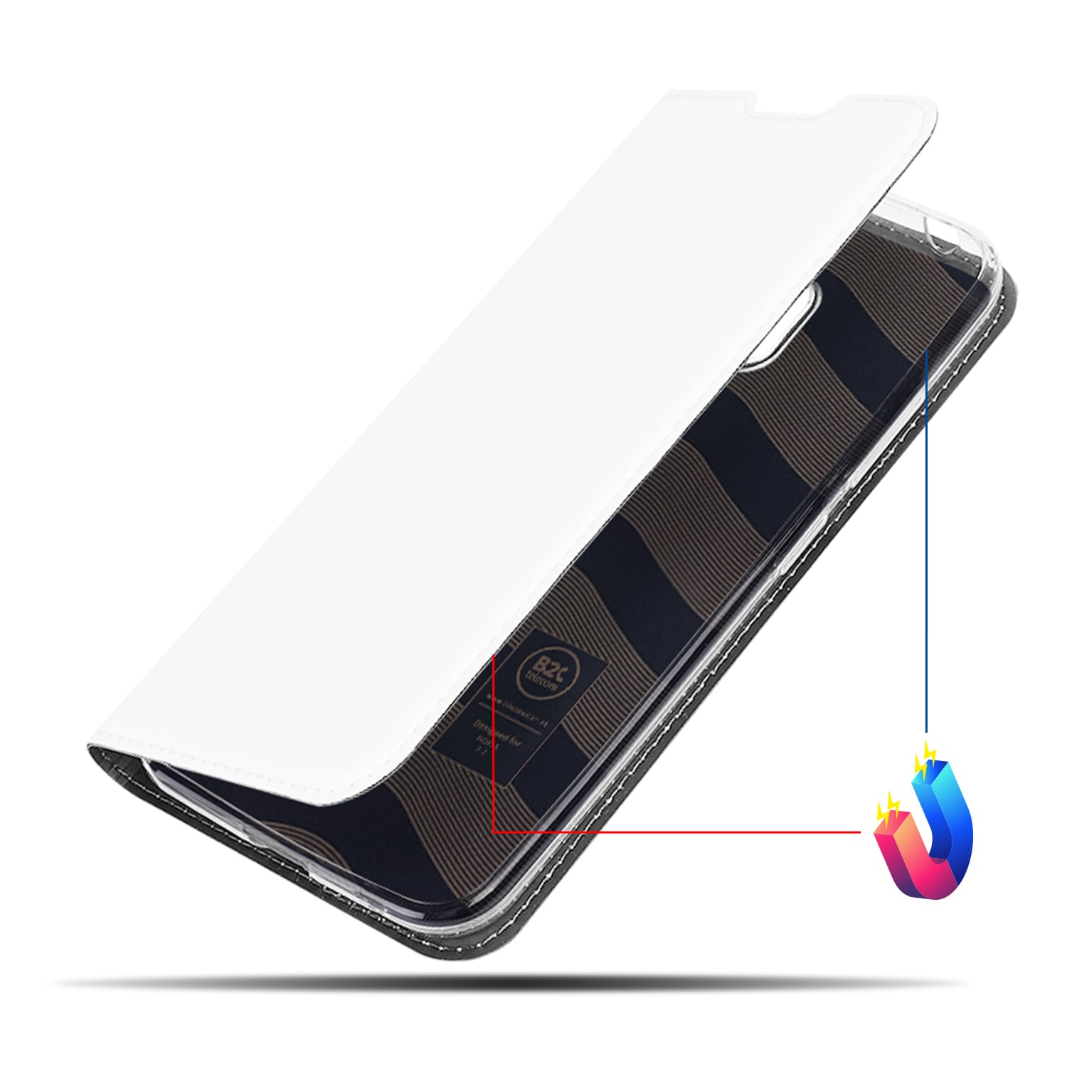 Nokia 2.2 Hoesje Wit met Standaardfunctie