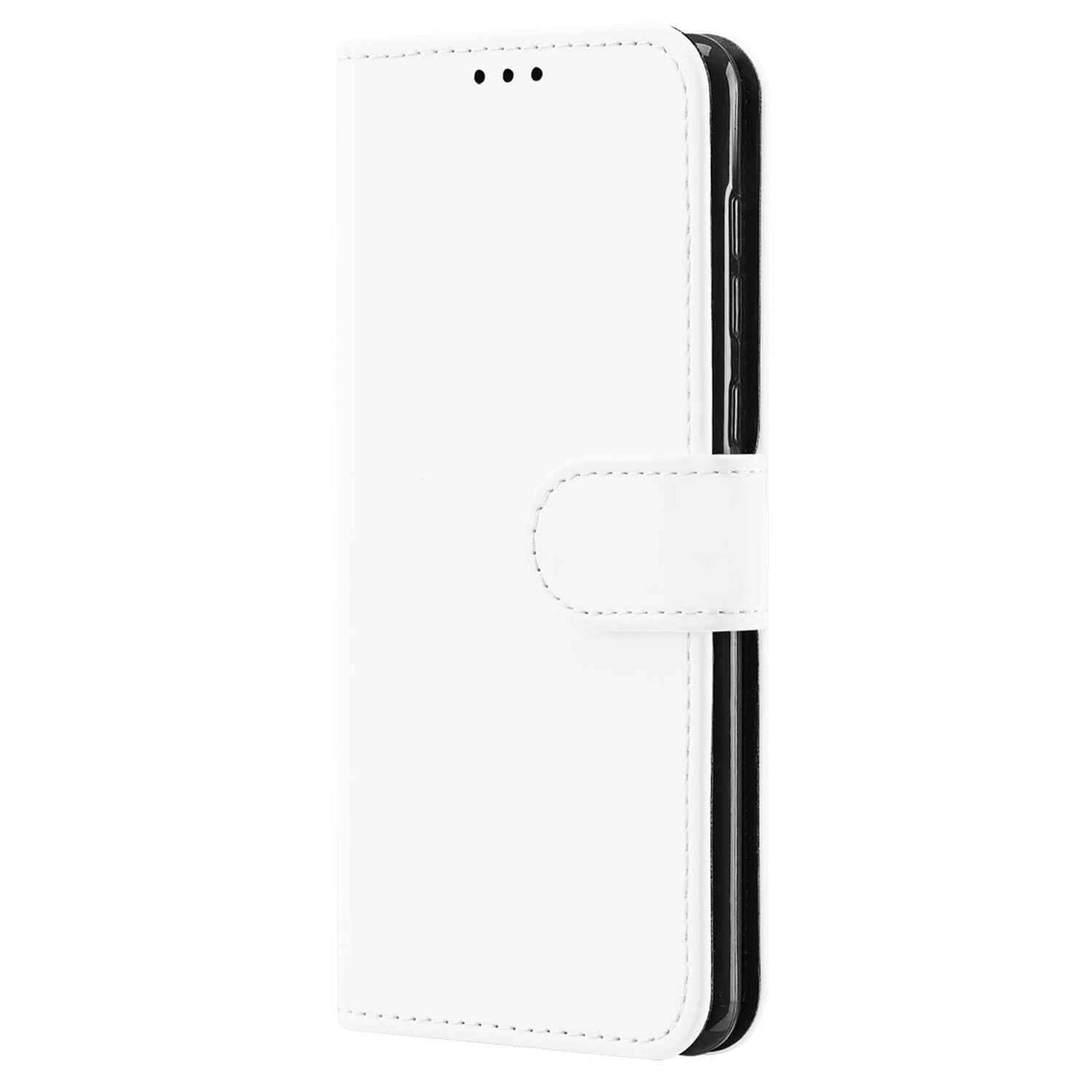 Huawei Y5 (2019) Hoesje Wit met Pasjeshouder