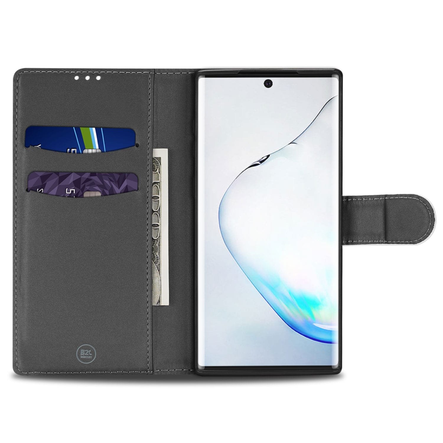 Samsung Galaxy Note 10 Hoesje Wit met Pasjeshouder