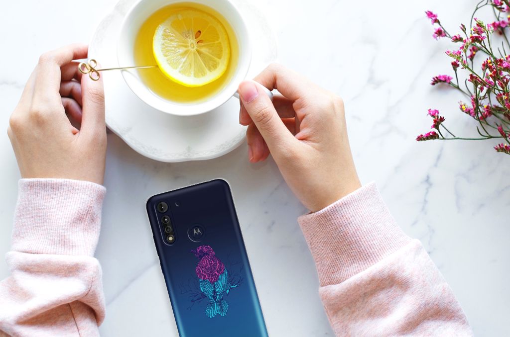 Motorola Moto G8 Power Lite Telefoonhoesje met Naam Merel B2C Telecom