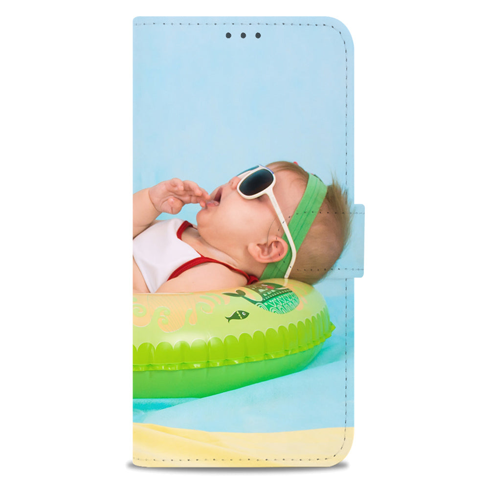 Samsung Galaxy S10e Hoesje Maken met Foto met afbeelding van een baby in een opblaasring.