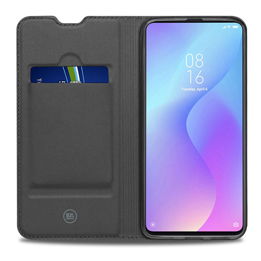 Bookcover Xiaomi Mi 9T Pro Hoesje Wit met Pashouder