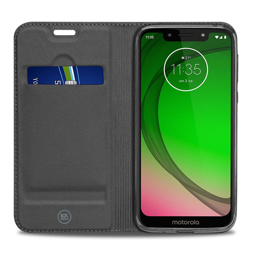 Bookcase Motorola Moto G7 Play Hoesje Wit met Pashouder