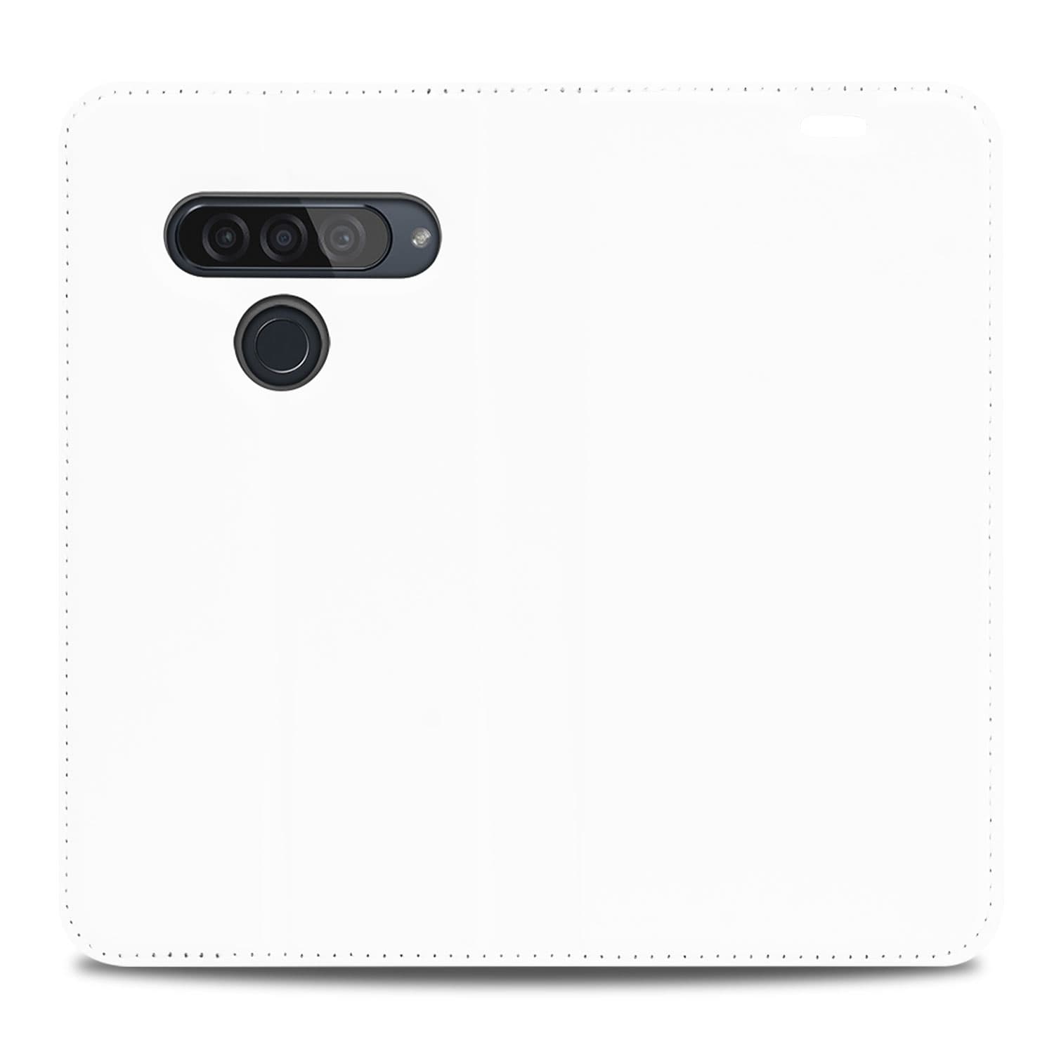 Bookcase Hoesje LG G8s Thinq Wit met Pashouder