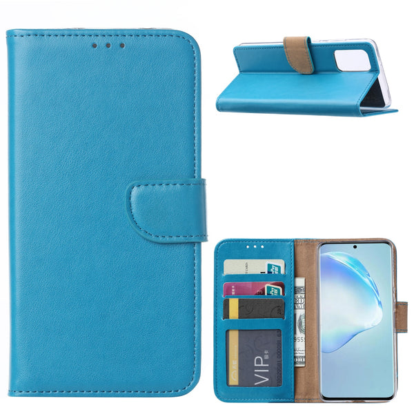 Bookcase Samsung Galaxy S20 Turquoise met Pasjeshouder