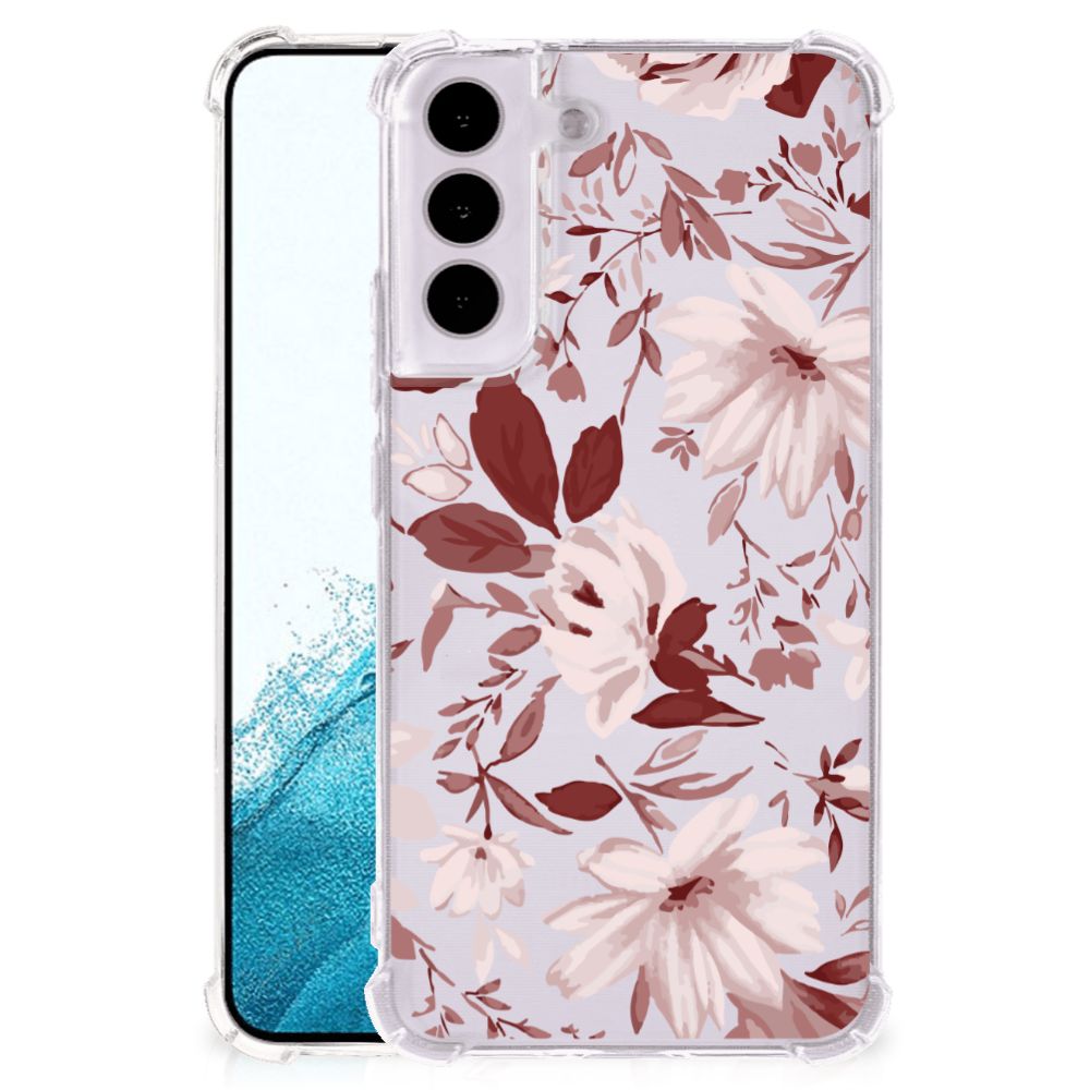 Back Cover Samsung Galaxy S22 Watercolor Flowers